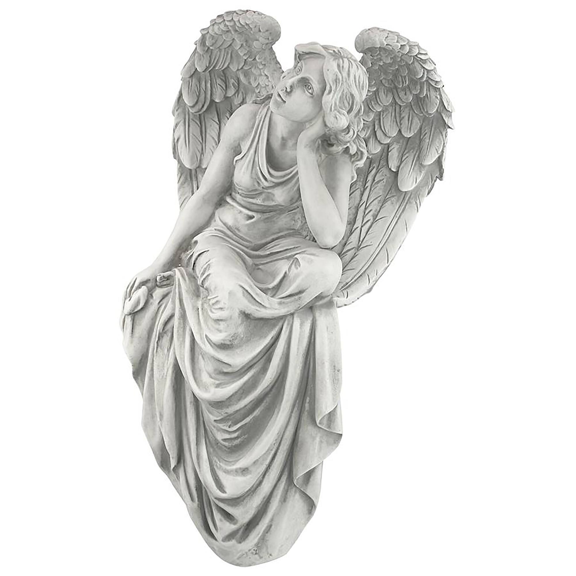 Design Toscano 18.5&#x22; Resting Grace Sitting Angel Sculpture