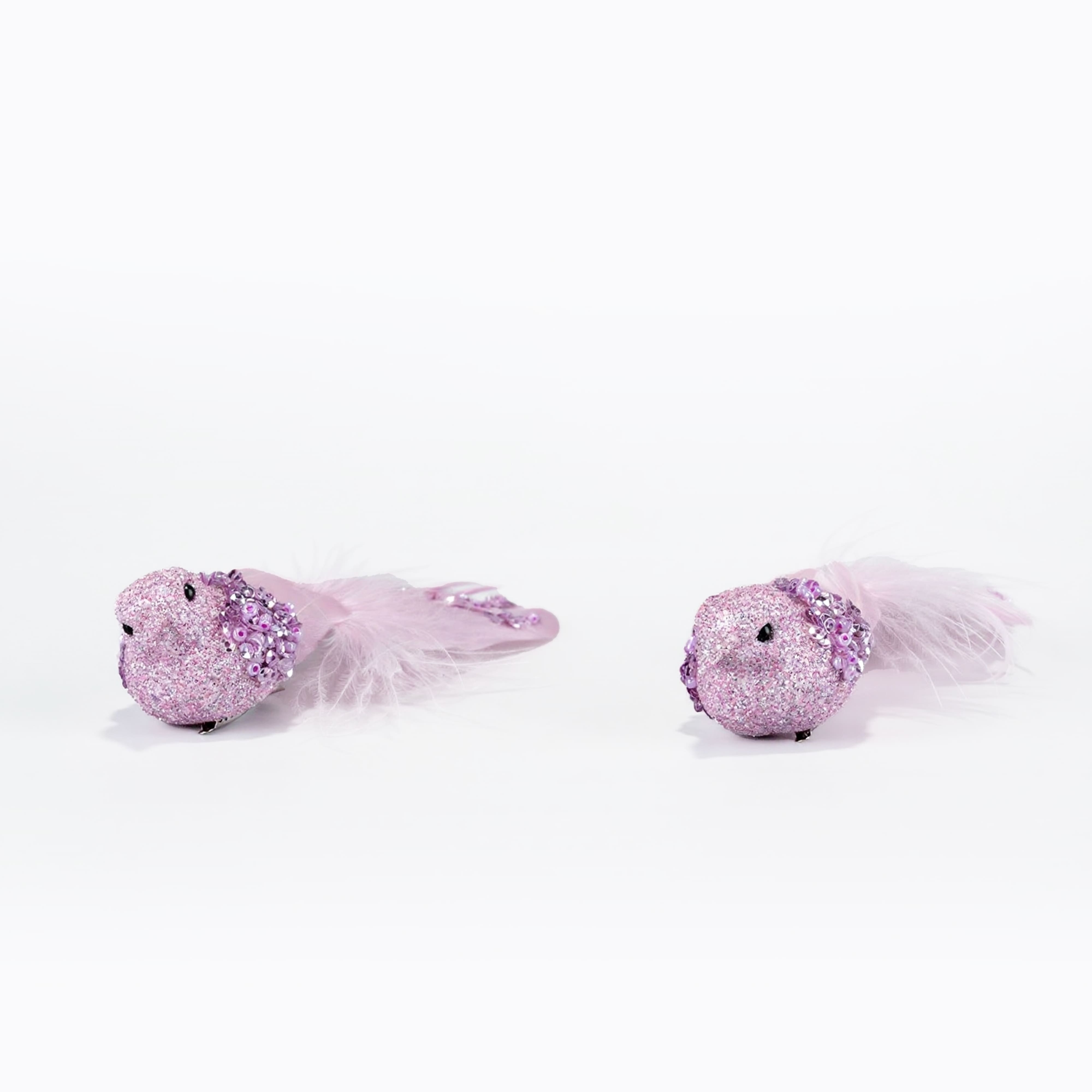 Pink Glitter Clip-On Birds, 2ct. by Ashland&#xAE;