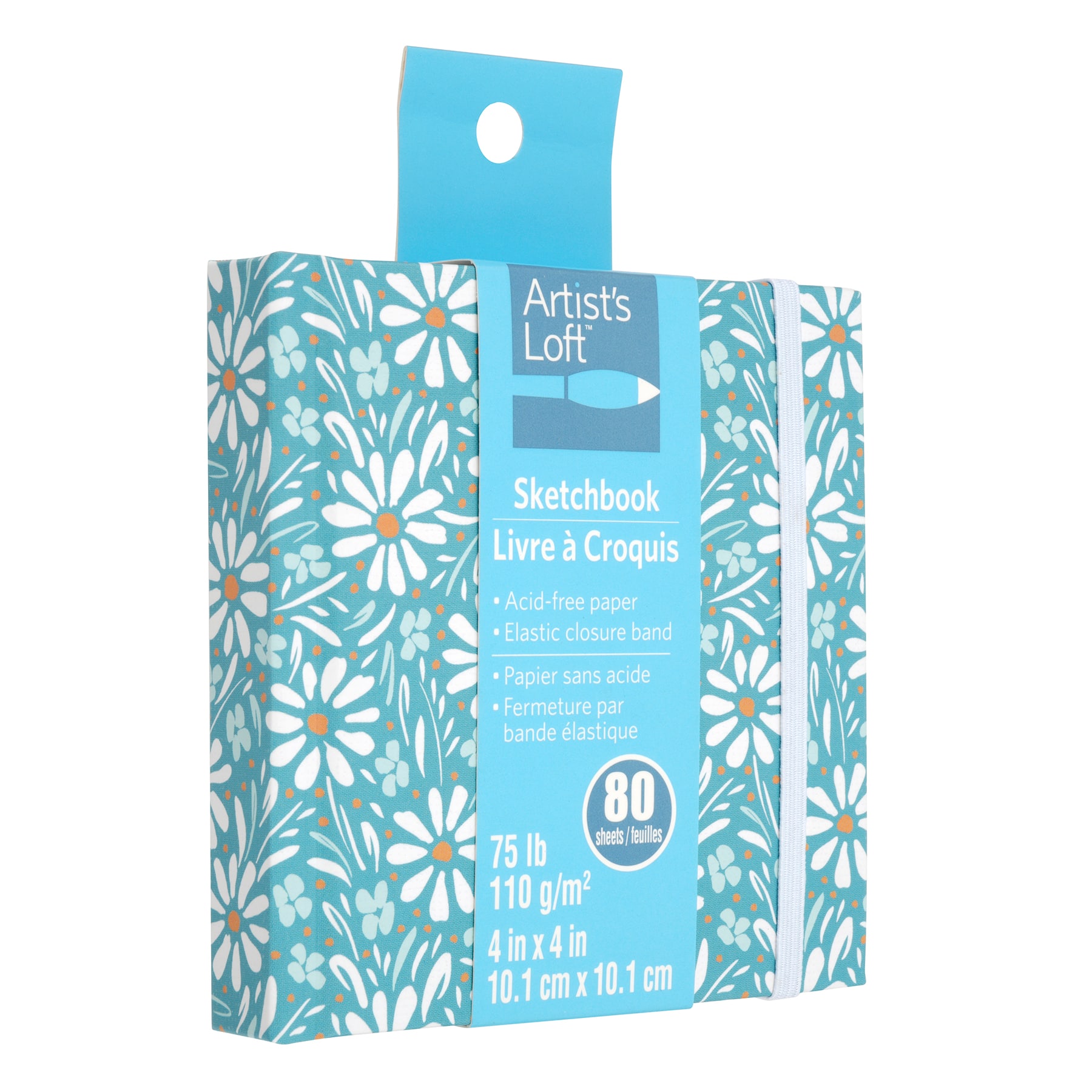 12 Pack: Blue Daisy Sketchbook by Artist's Loft™, 4" x 4"