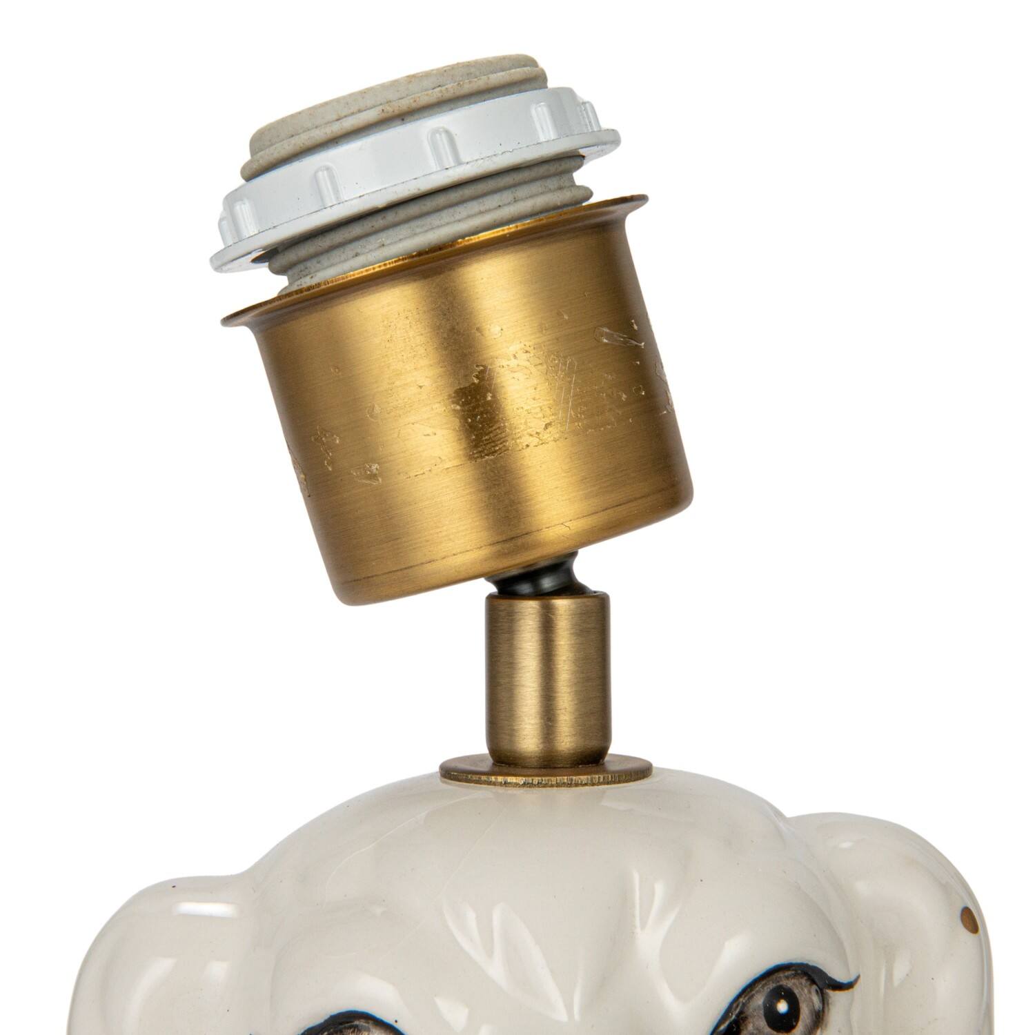 Hello Honey&#xAE; 18.5&#x22; Multicolor Vintage Reproduction Ceramic Staffordshire Table Lamp with Pleated Fabric Shade, 2ct.