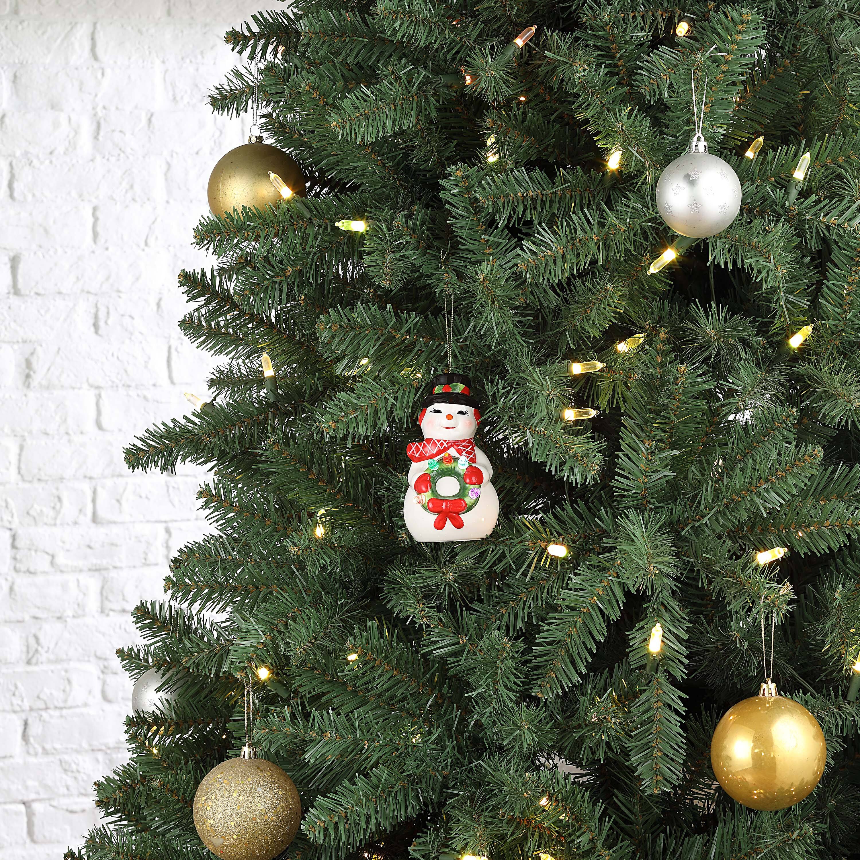 Mr. Christmas Nostalgic Ceramic Snowman Ornament 