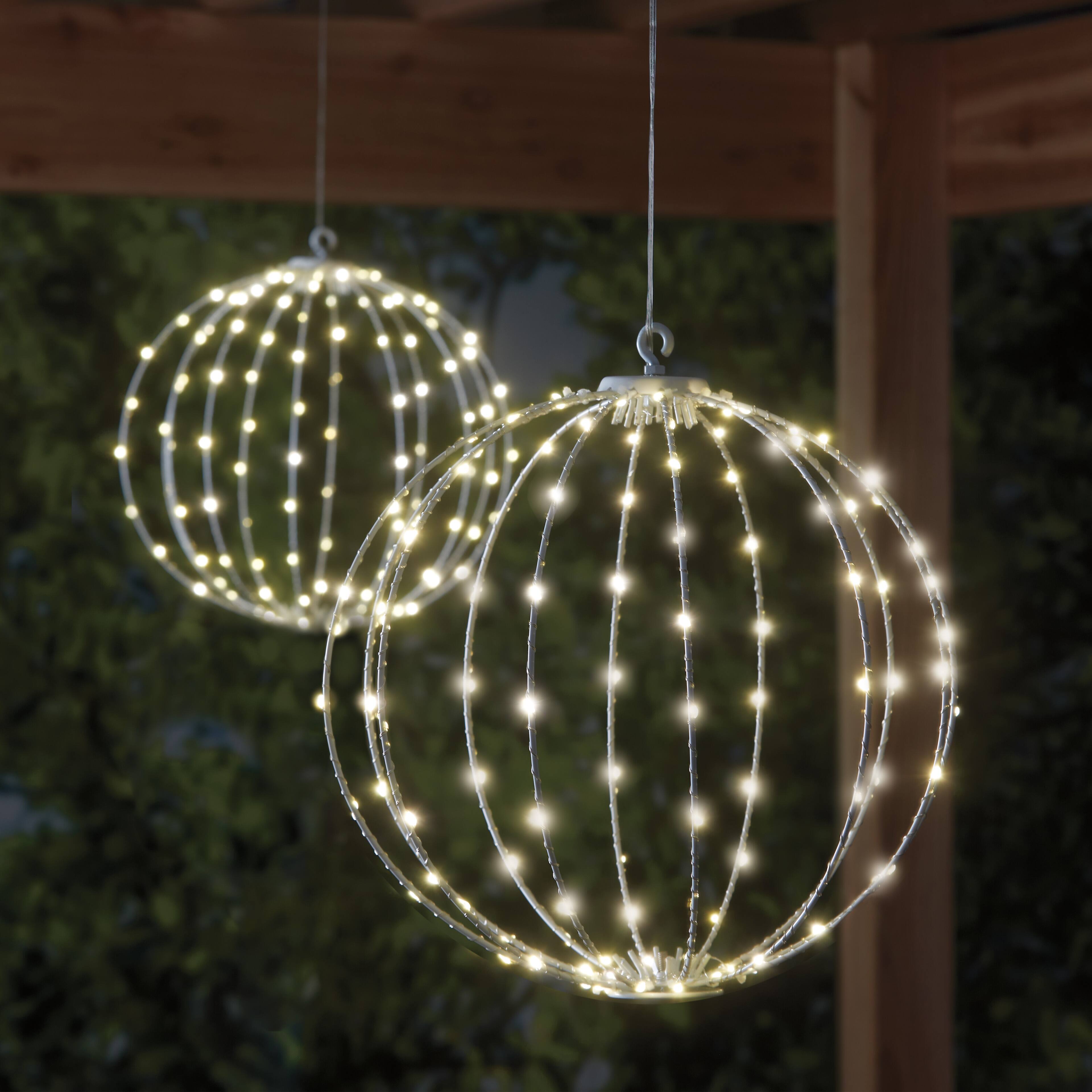 12" Warm White LED Hanging Sphere by Ashland®
