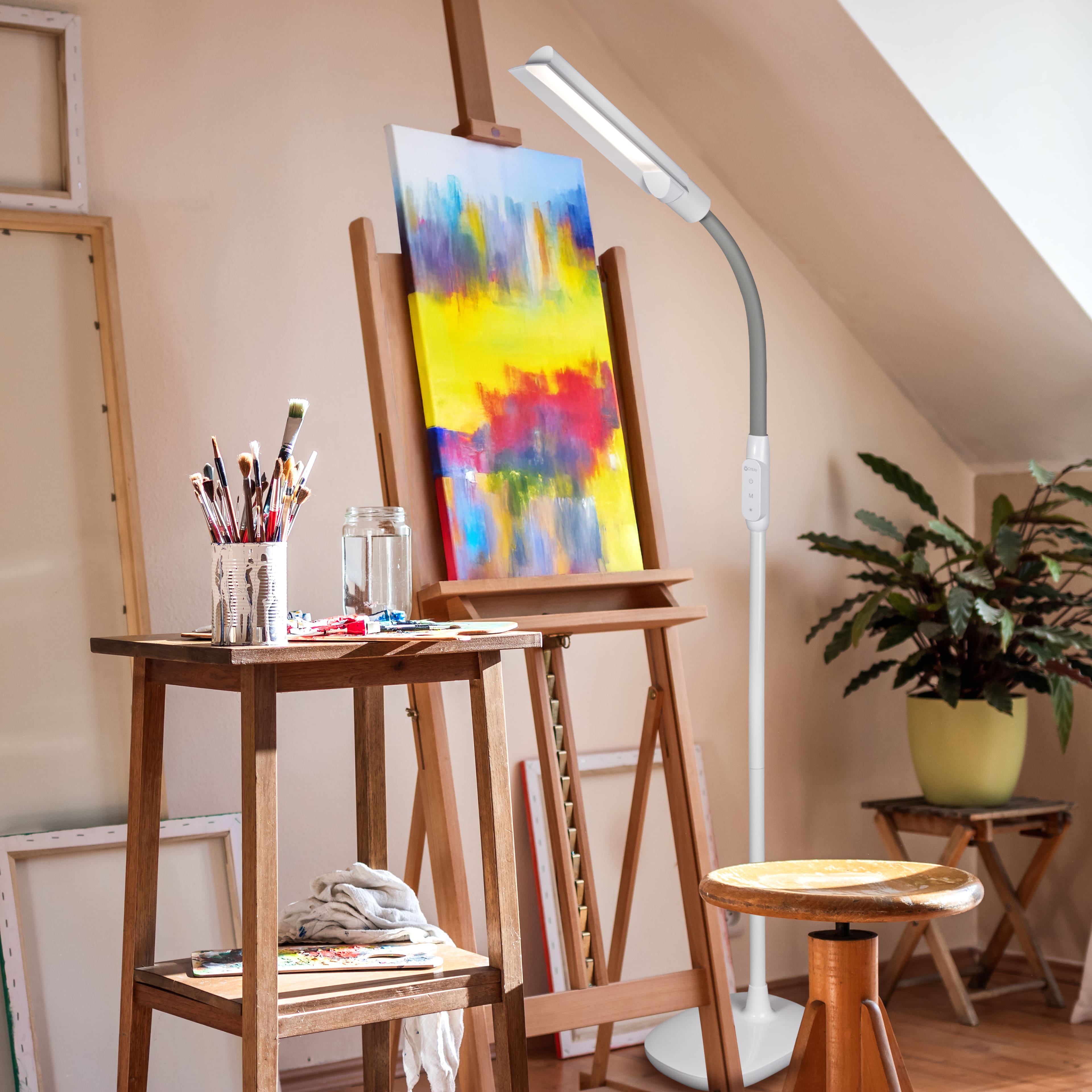 OttLite&#xAE; Wingshade LED Floor Lamp