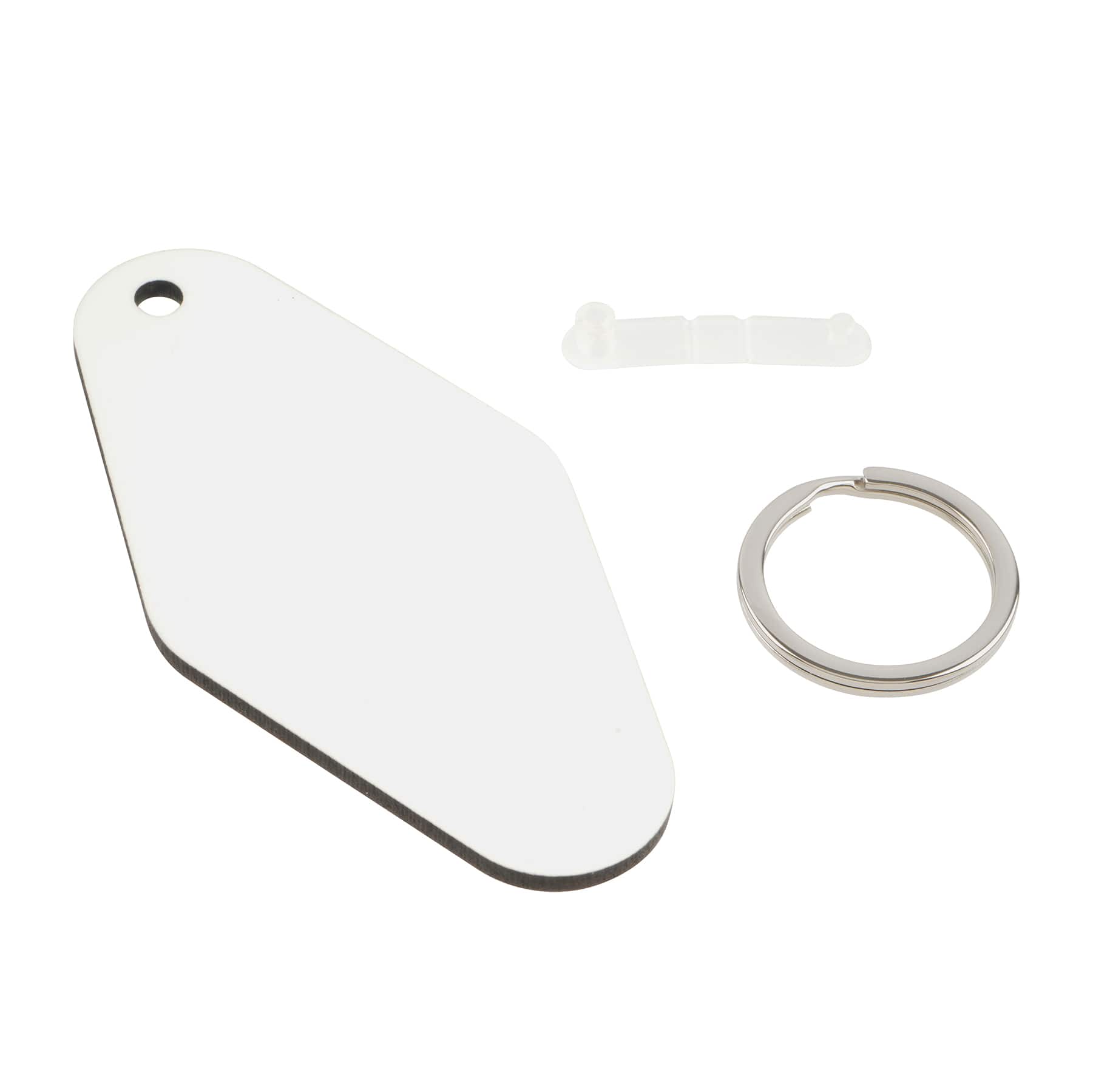 12 Packs: 4 ct. (48 total) Diamond Sublimation Keychains by Make Market®