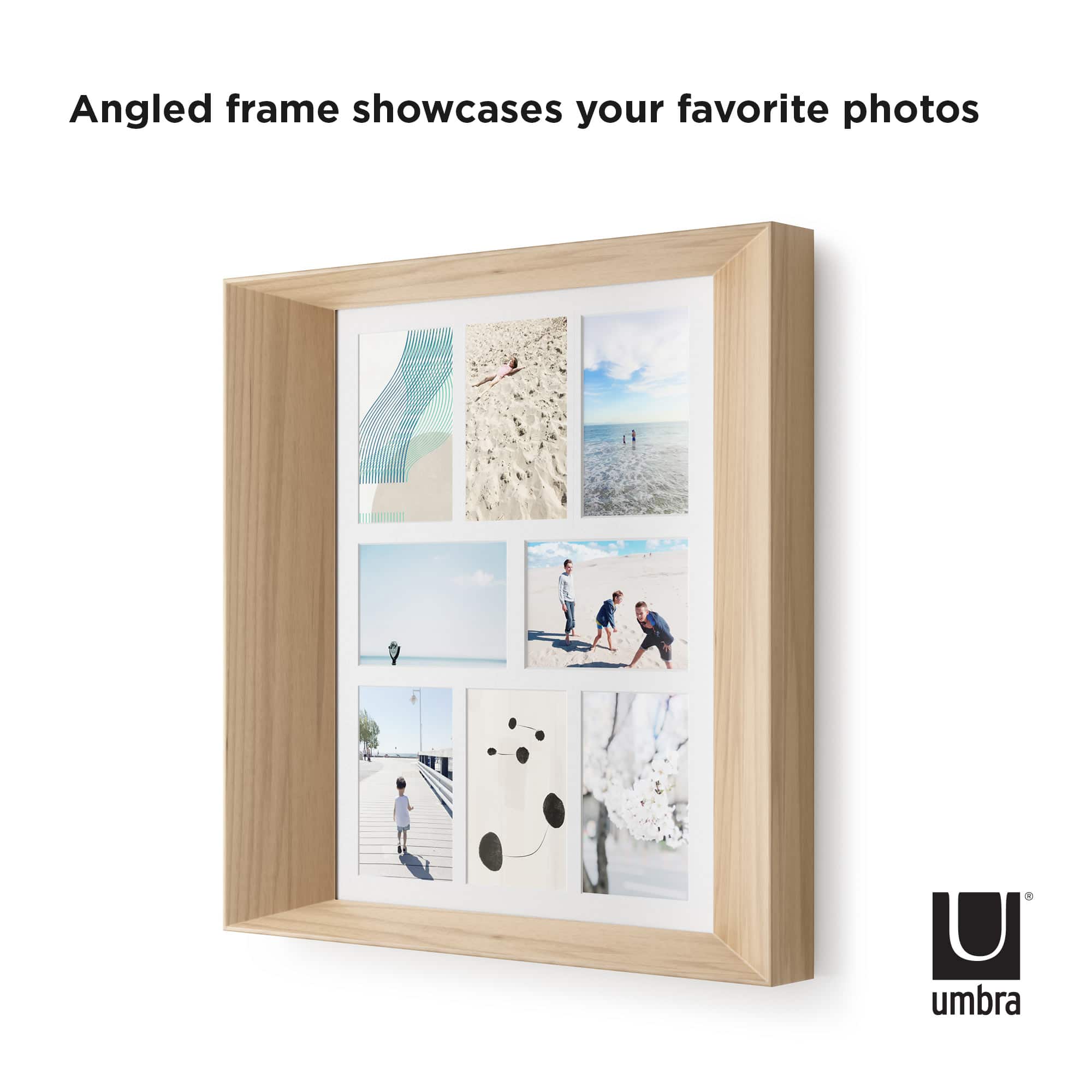 Umbra Lookout 4" x 6" Natural Wall Multi-Picture Frame