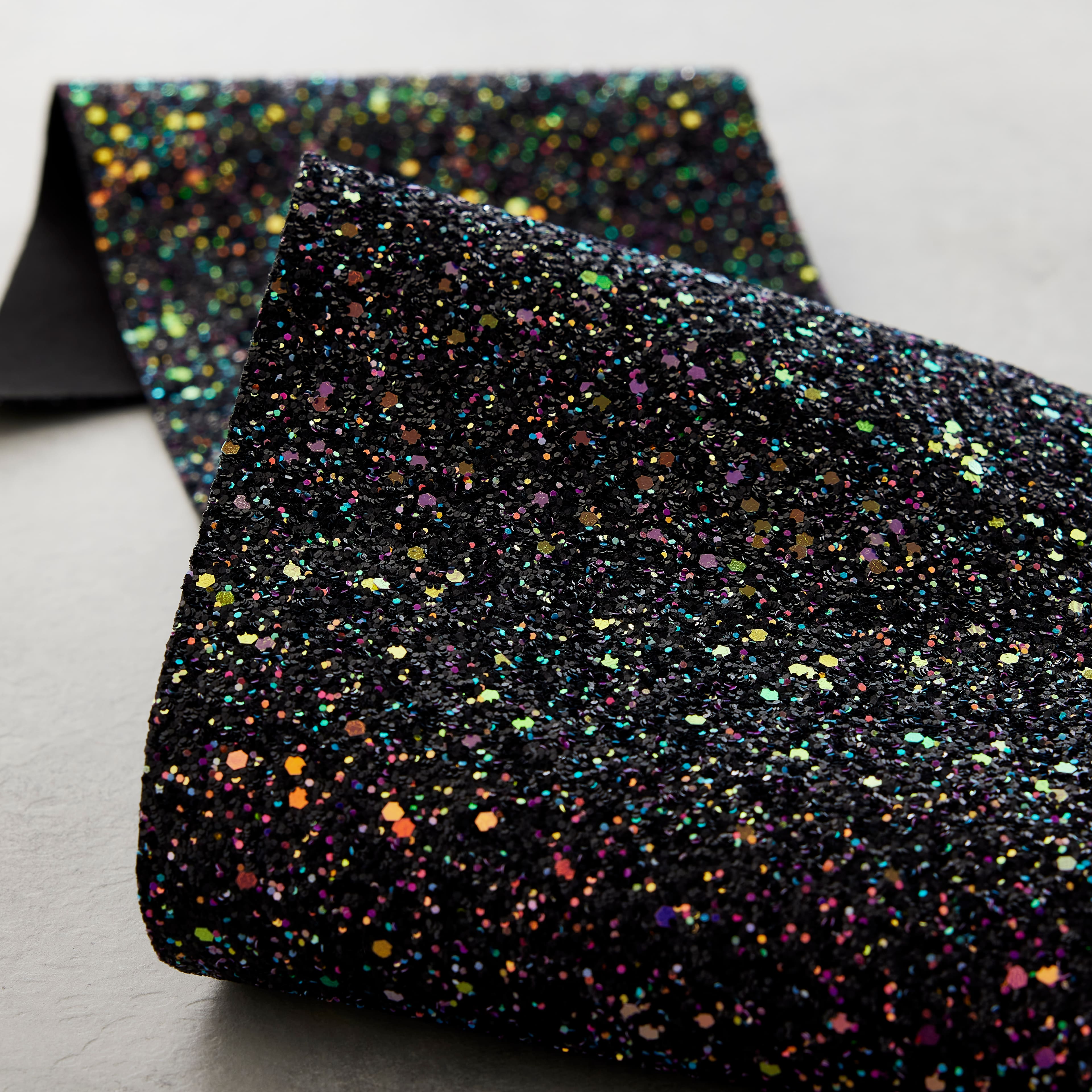 5.375&#x22; x 1yd. Encrusted Glitter Ribbon by Celebrate It&#xAE;