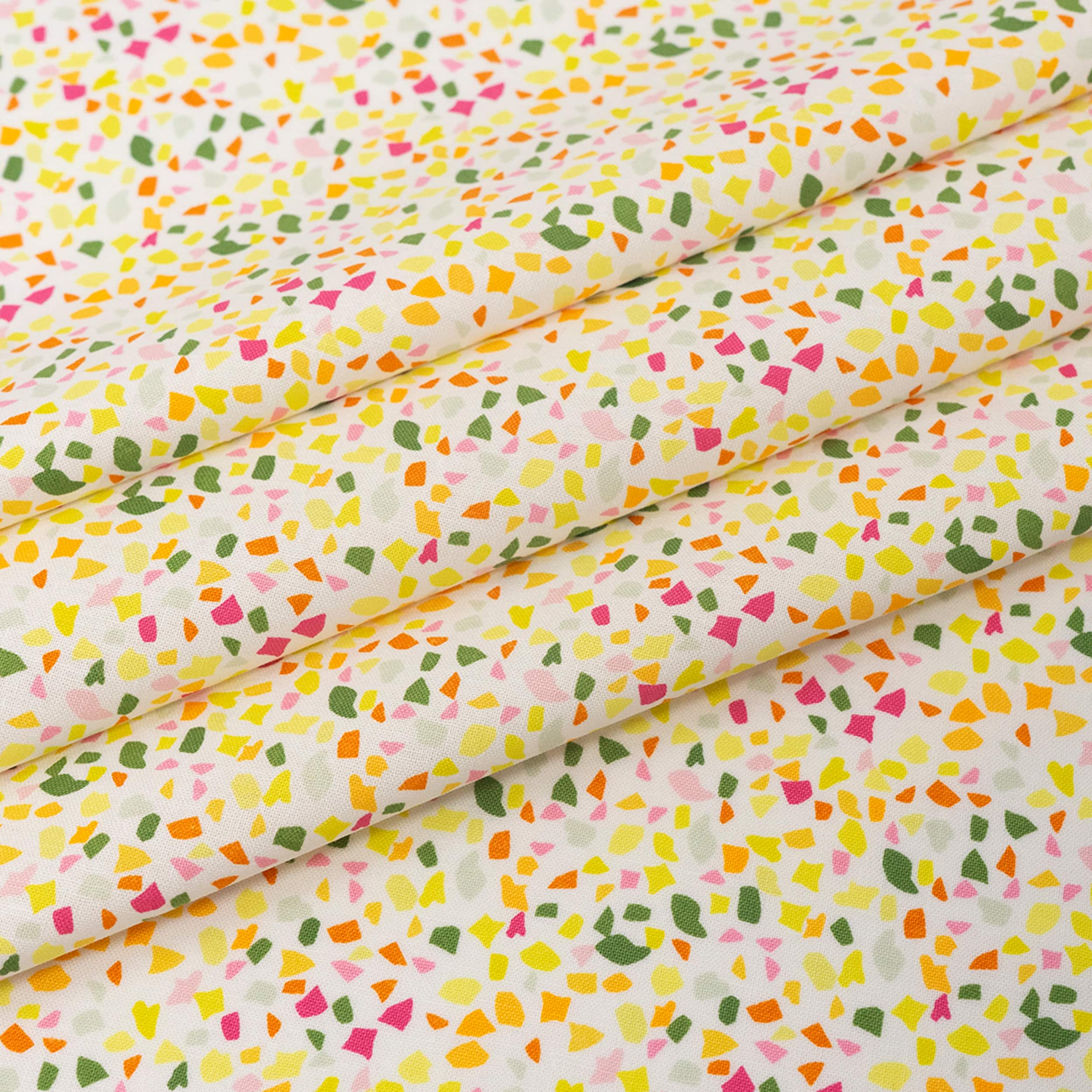 SINGER Yellowparty Confetti Cotton Fabric