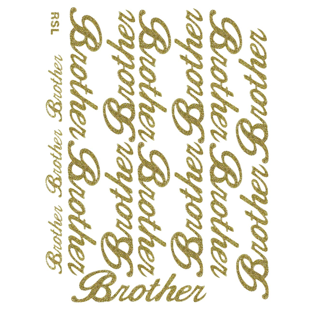 JAM Paper Brother Gold Standard Script Stickers