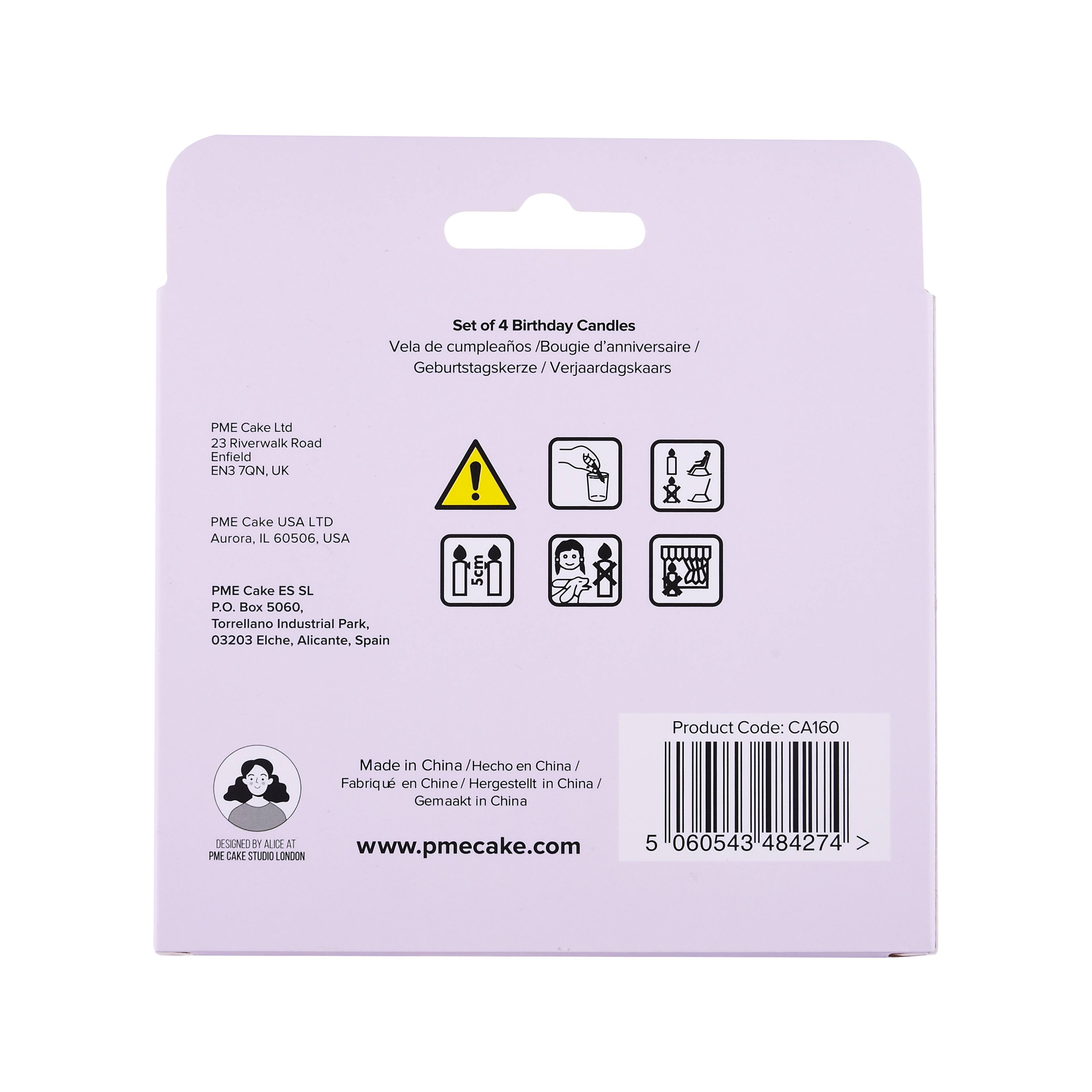 PME Party® Gem Stones Birthday Candle Set