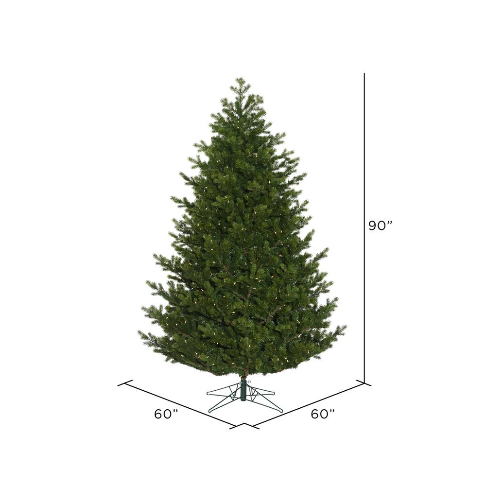 7.5ft. Pre-Lit Eagle Fraser Full Artificial Christmas Tree, Warm White Dura-Lit&#xAE; LED Lights