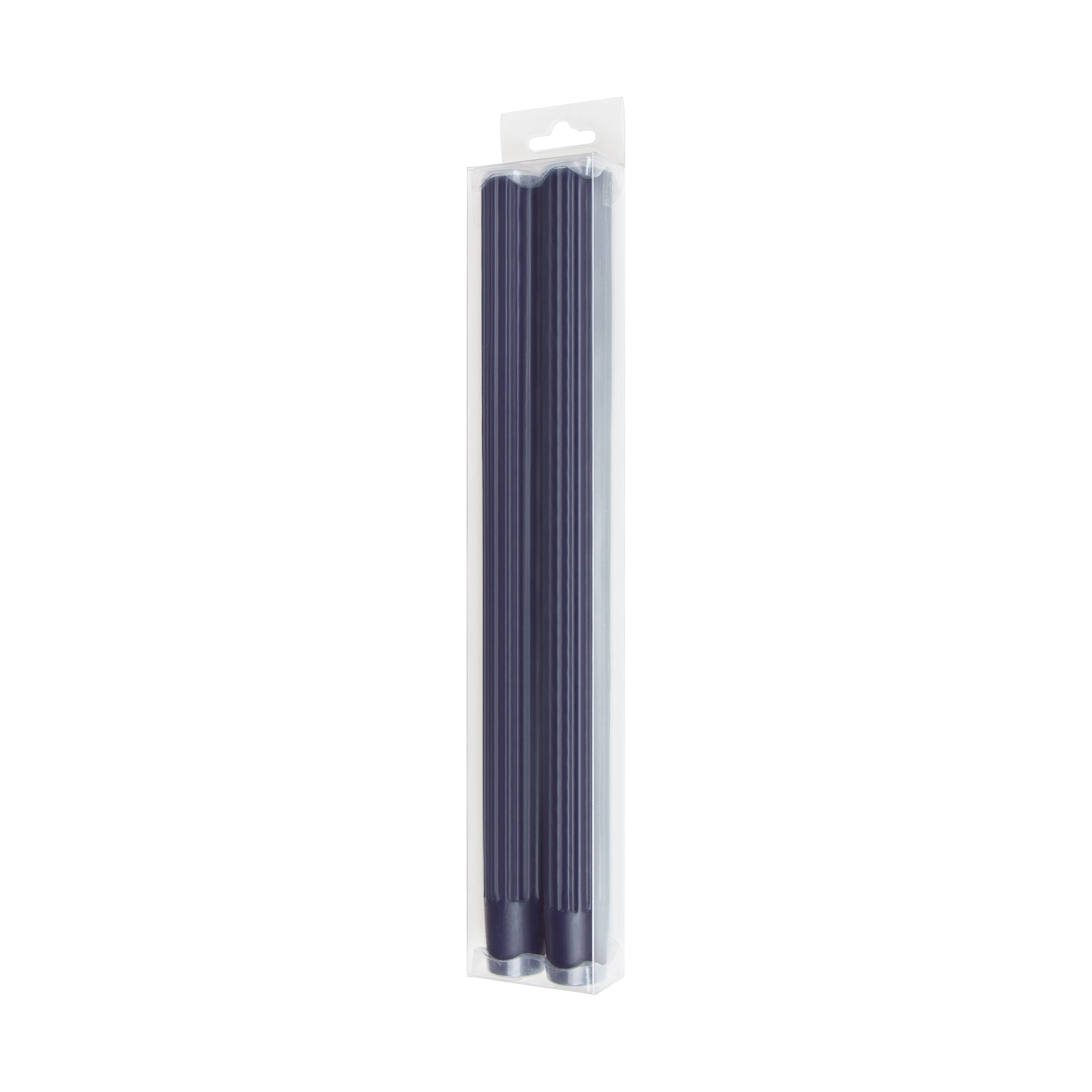 10&#x22; Unscented Ribbed Taper Candles, 2ct. by Ashland&#xAE;