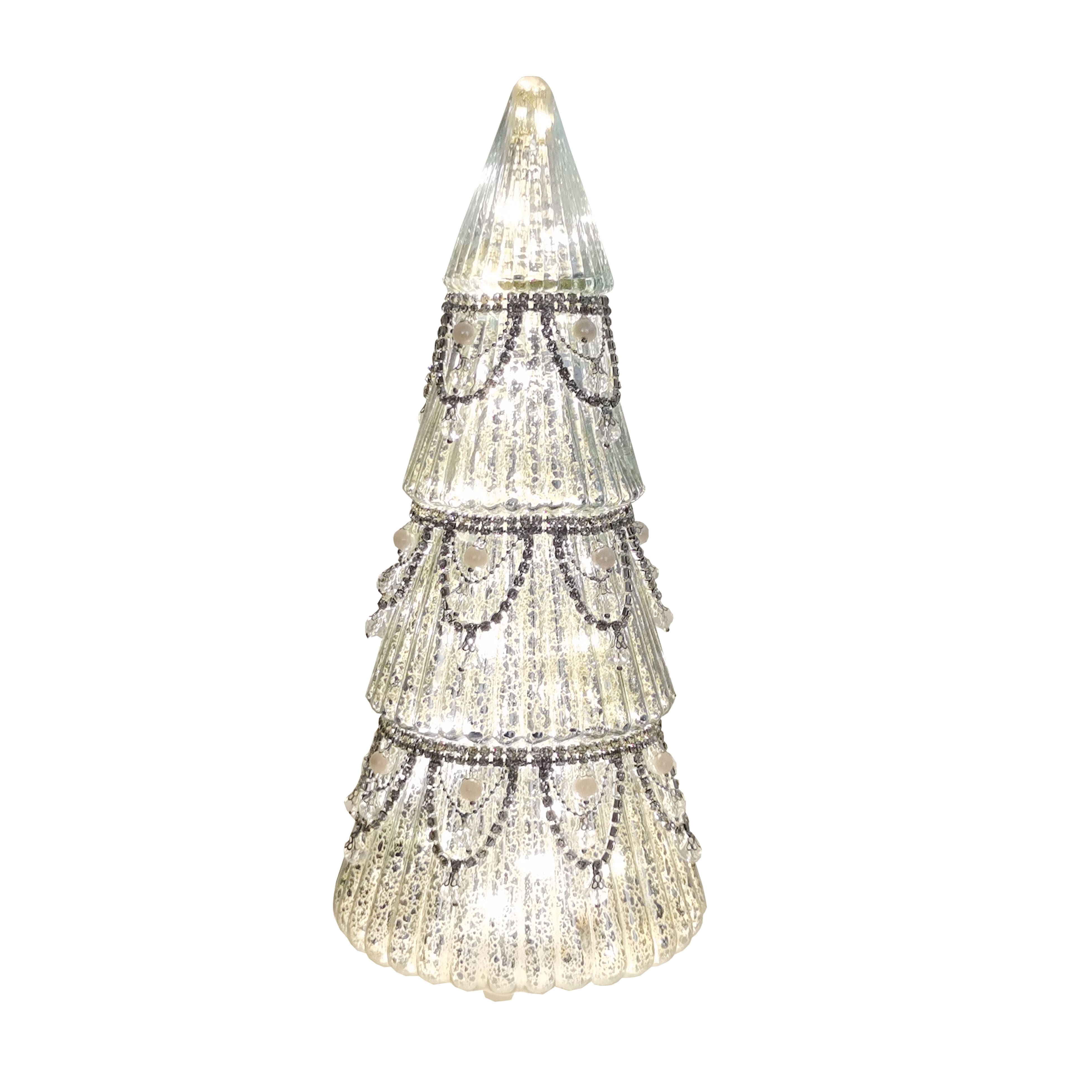 LED Glass Crystal Tree Tabletop D&#xE9;cor by Ashland&#xAE;