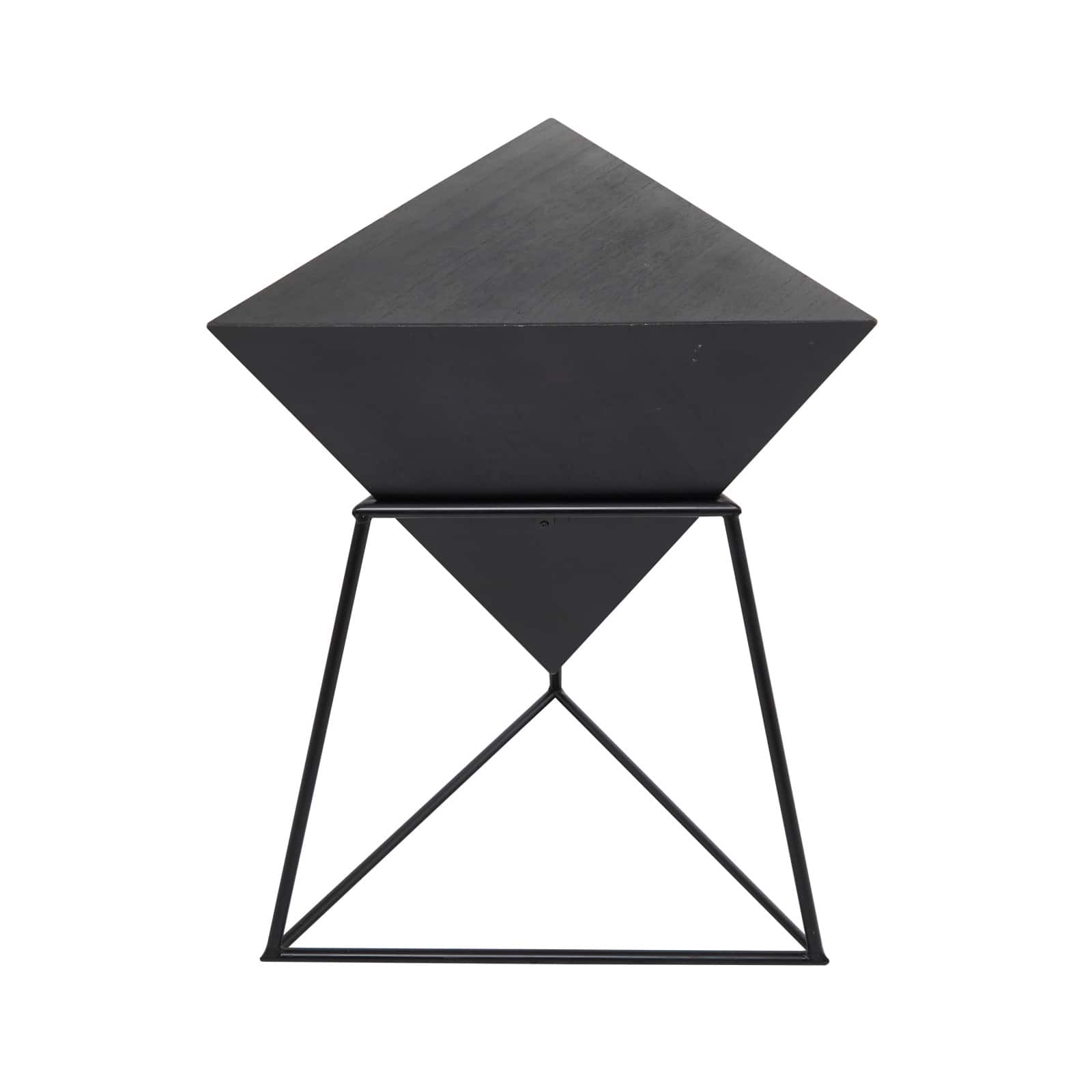 24" Metal Modern Accent Table