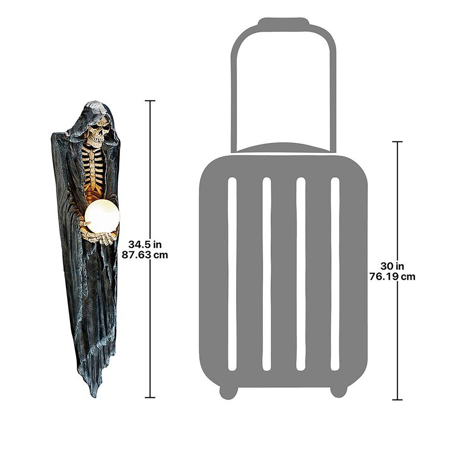 Design Toscano 2.8ft. The Grim Reaper Illuminated Wall Sculpture