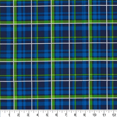 Fabric Traditions Blue Plaid Cotton Fabric