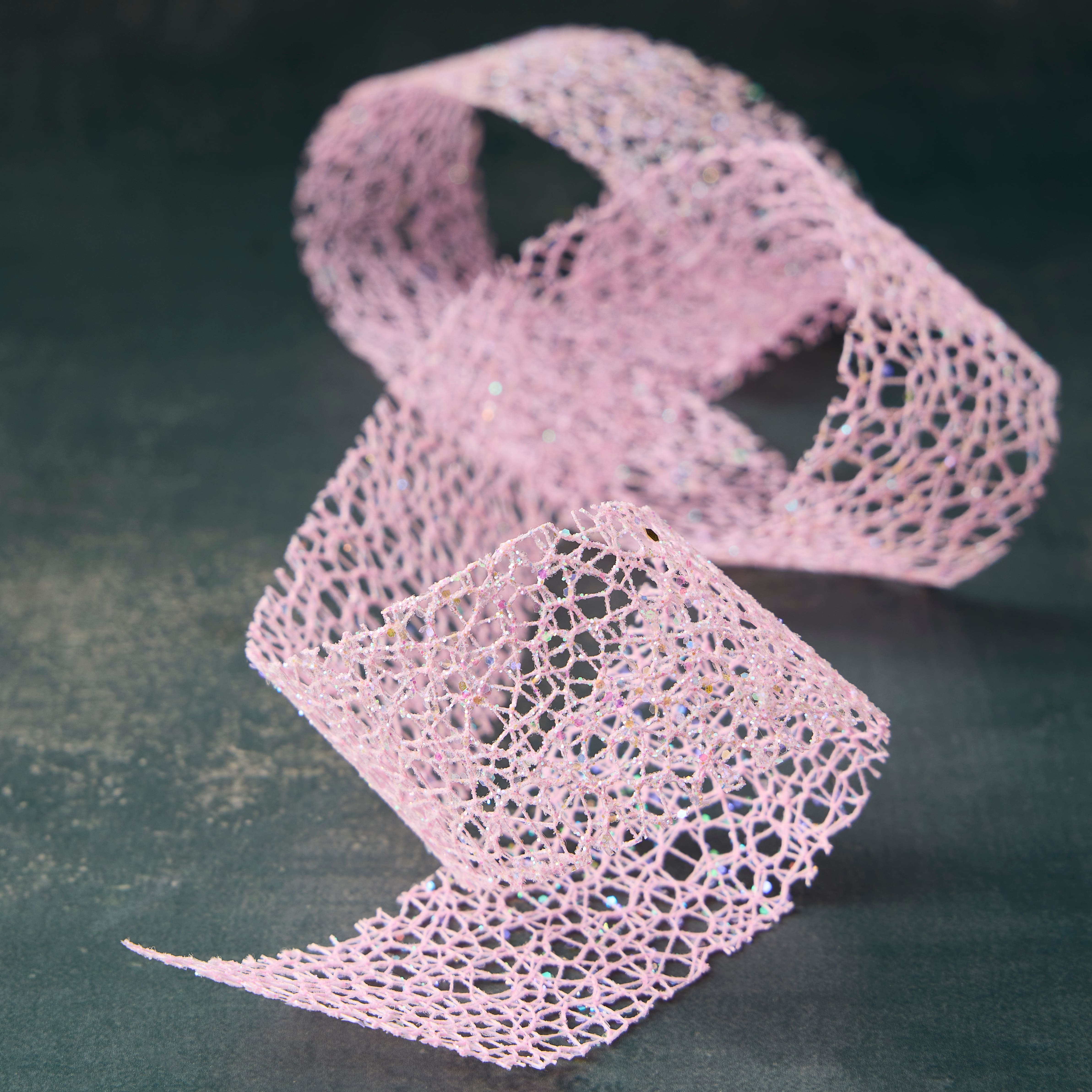 1.5" x 3yd. Web Glitter Ribbon by Celebrate It™ Classic