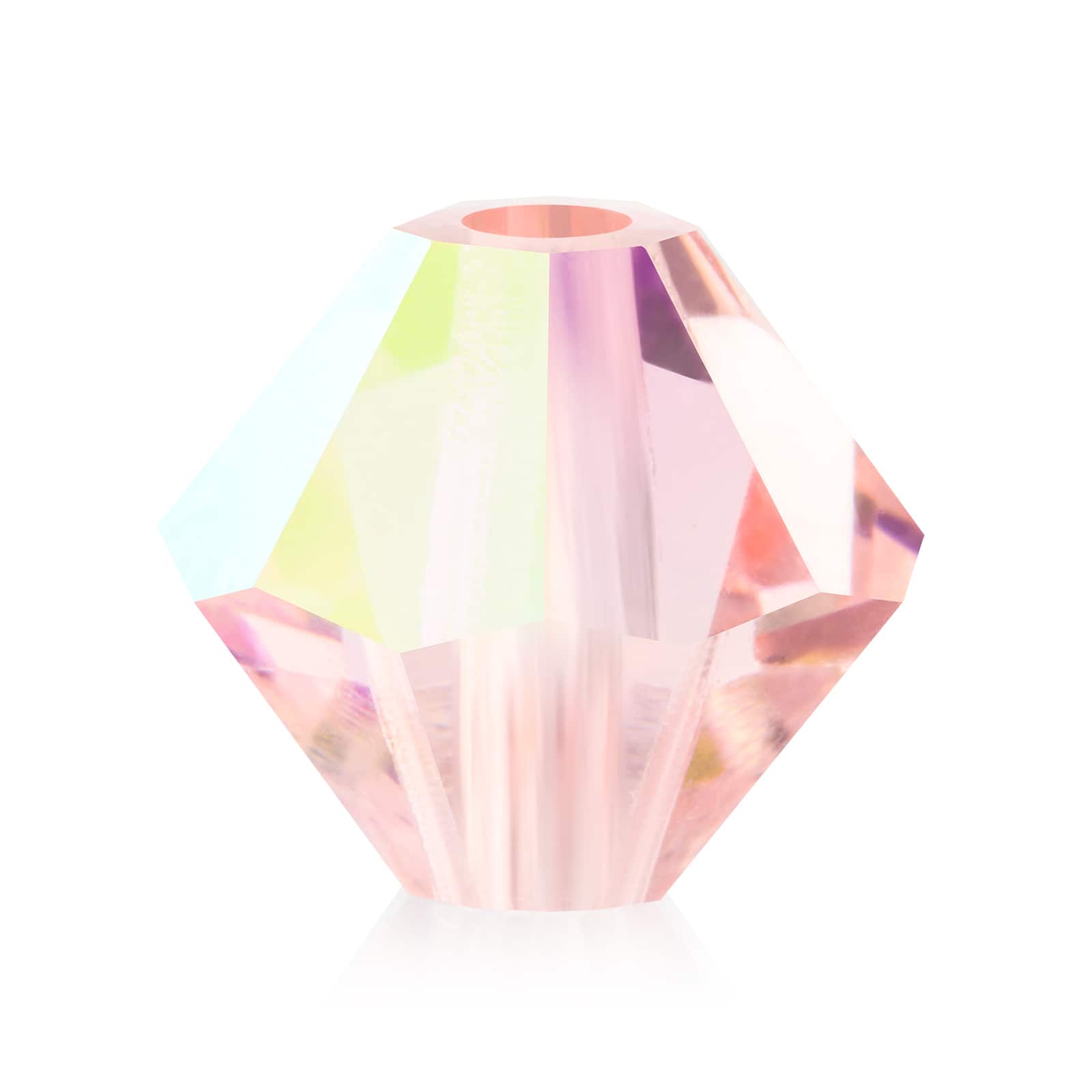 John Bead PRECIOSA 4mm Czech Crystal Bicone Beads, 40ct.