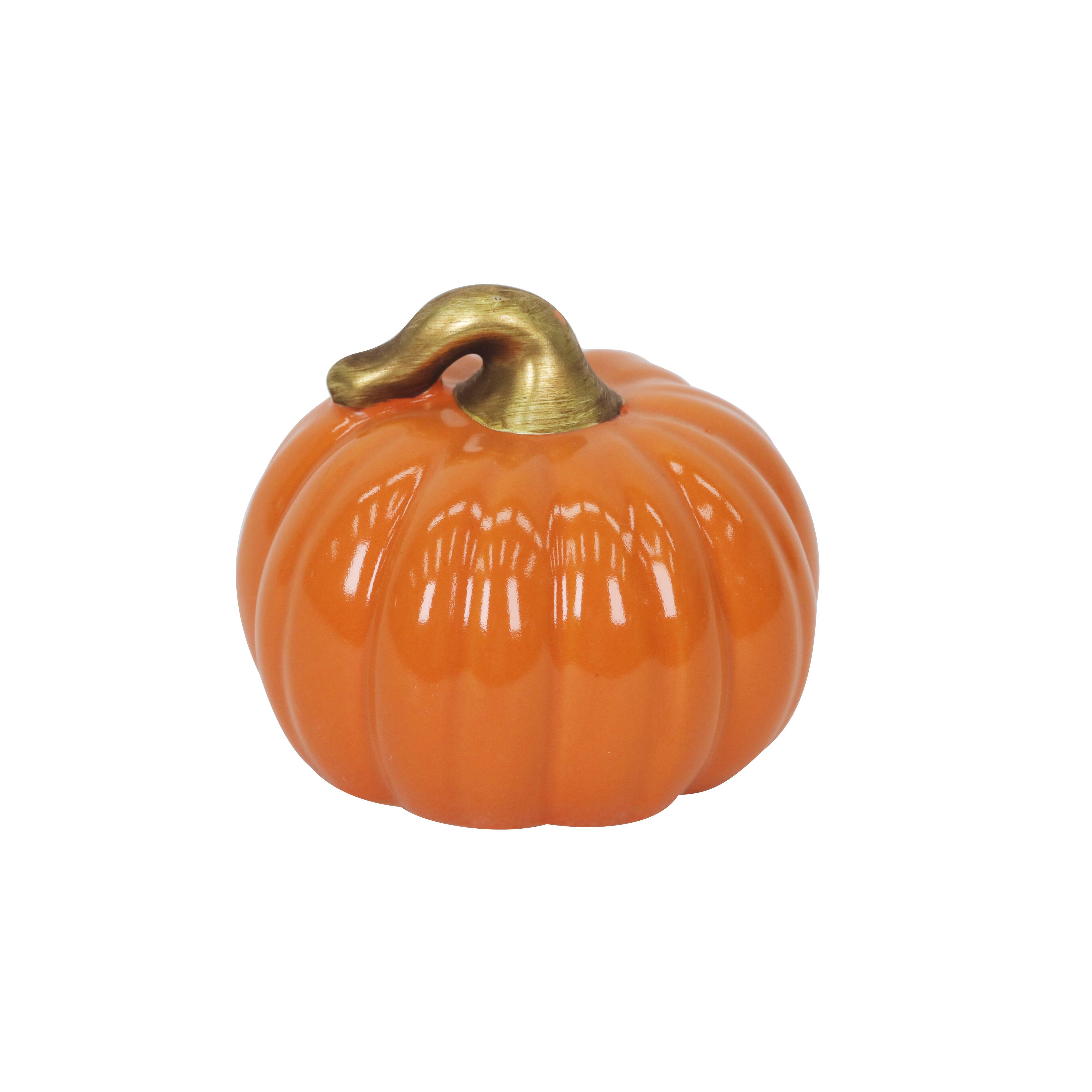 3&#x22; Ceramic Pumpkin Monogram D&#xE9;cor by Ashland&#xAE;