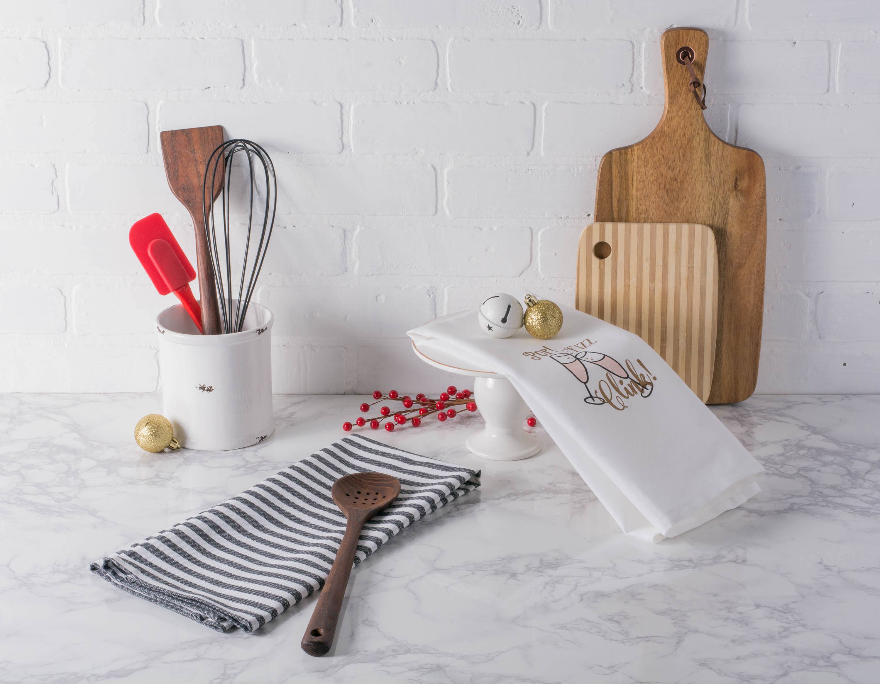 DII® Assorted Pop Fizz Clink! Printed Dishtowel (Set of 2)