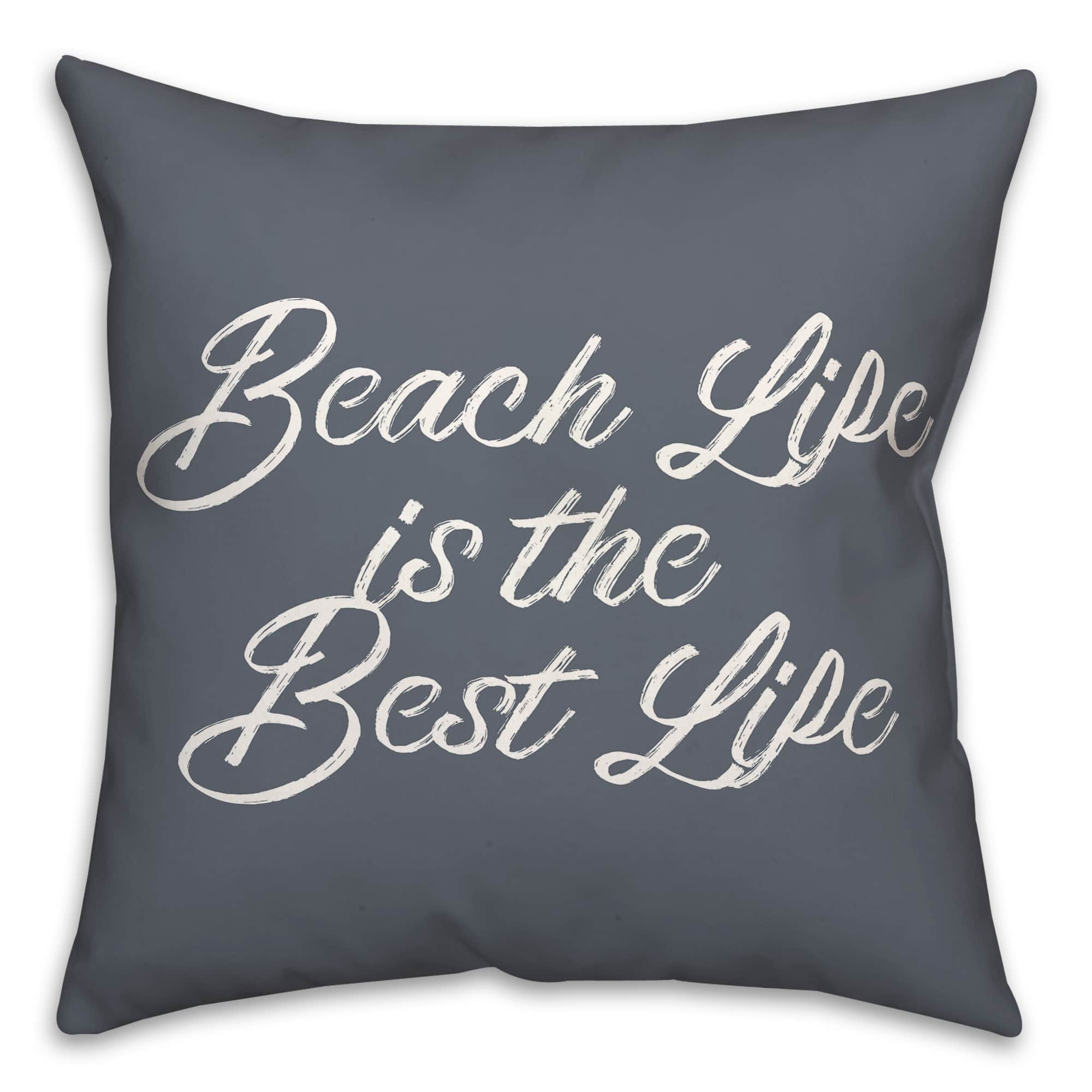 Beach Life Is the Best Life Throw Pillow