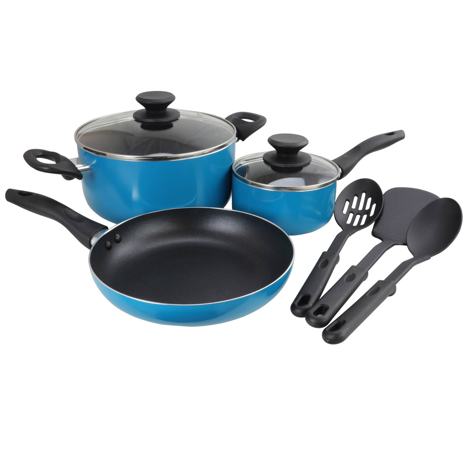 Gibson Home® Palmer 8-Piece Turquoise Cookware Set