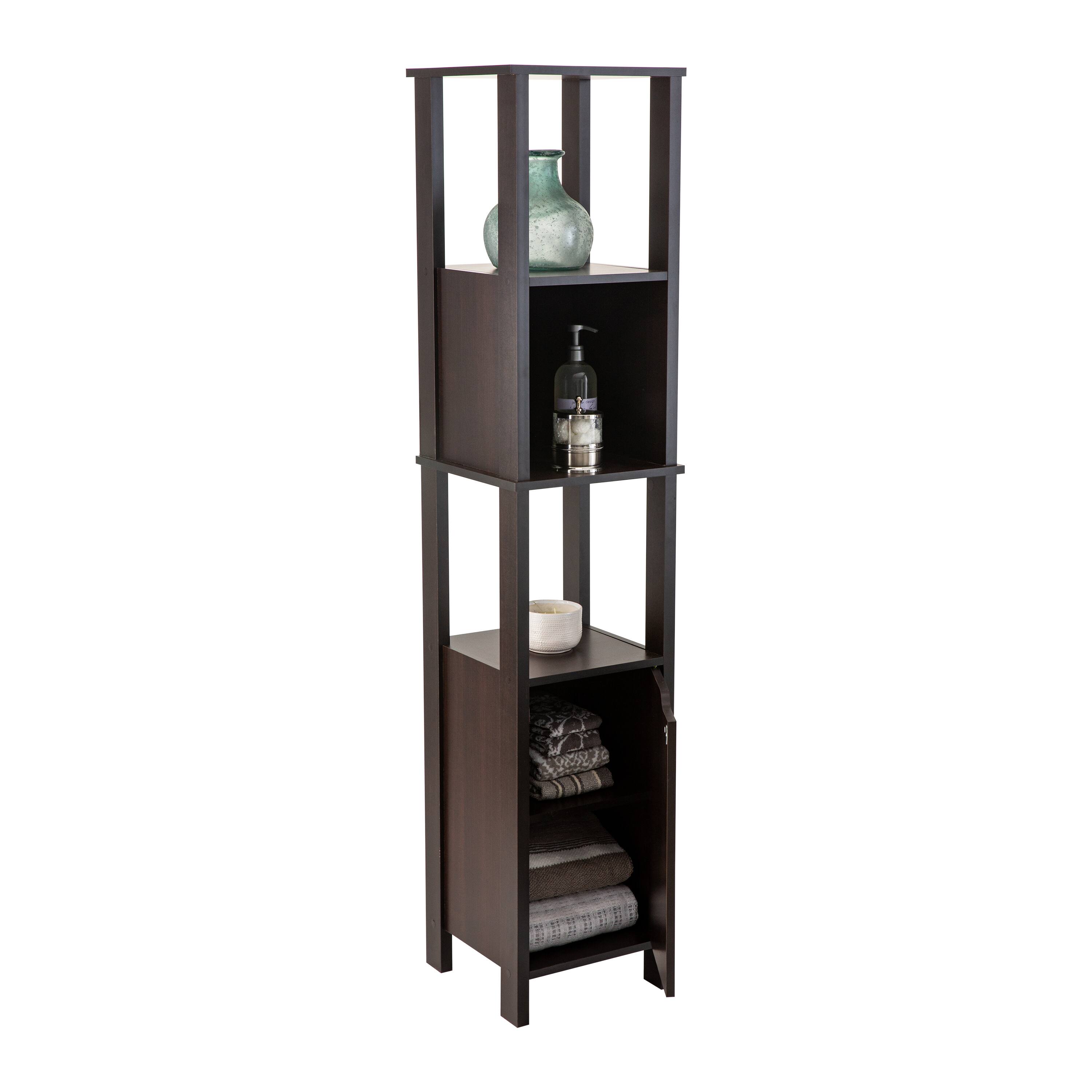 Organize It All 67" Espresso 5-Shelf Ambassador High Cabinet