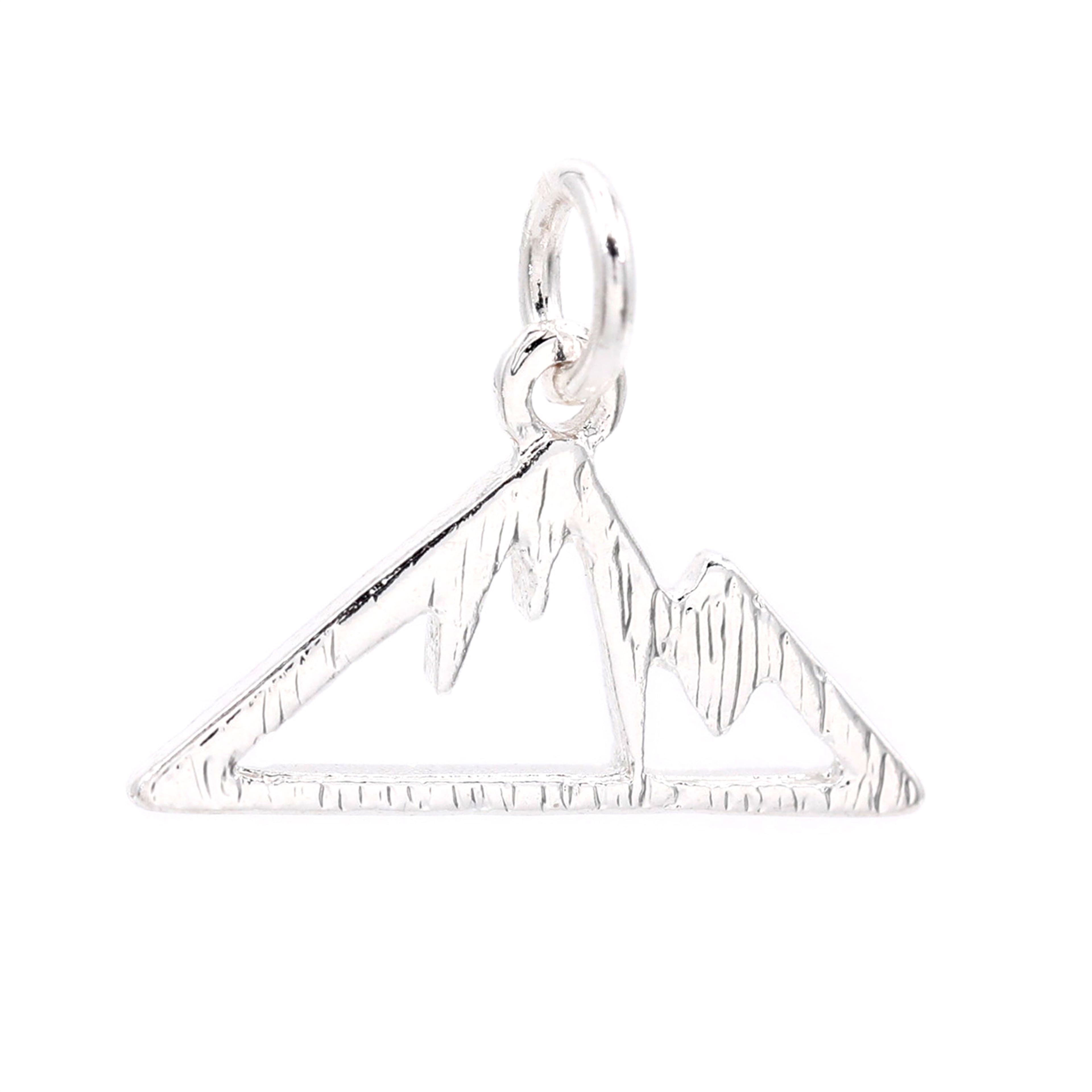 Silver Plated Mountain Charm by Bead Landing&#x2122;