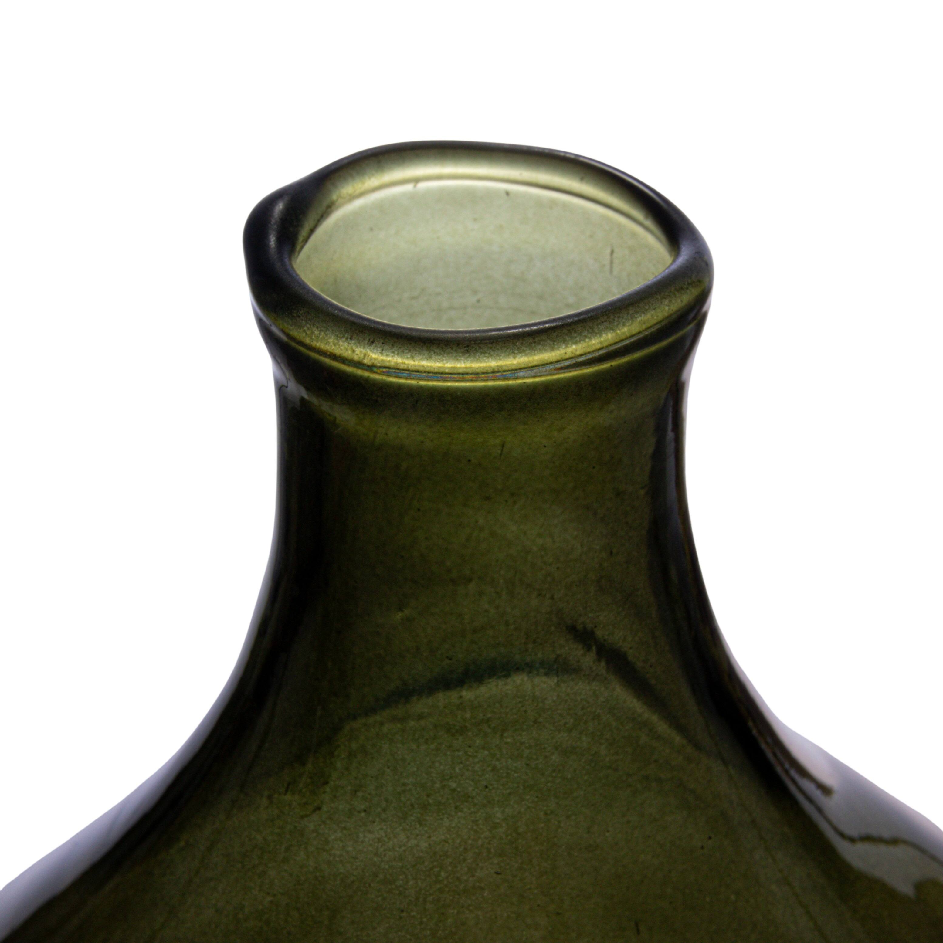 Hello Honey® 12" Green Glass Bud Vase