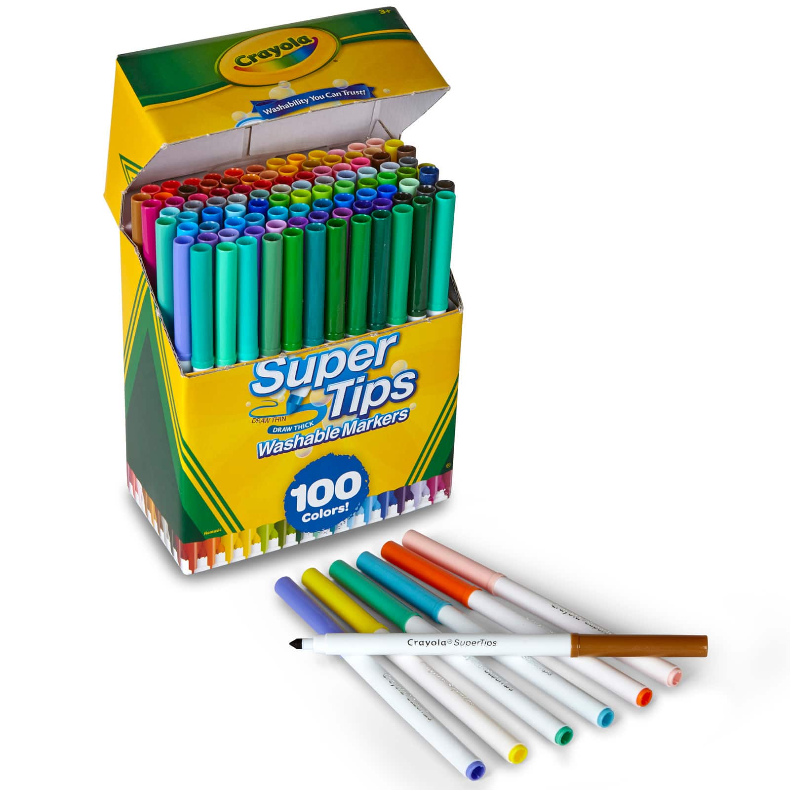 Kay Creates - 86/100 swatches of Crayola Supertips (bought