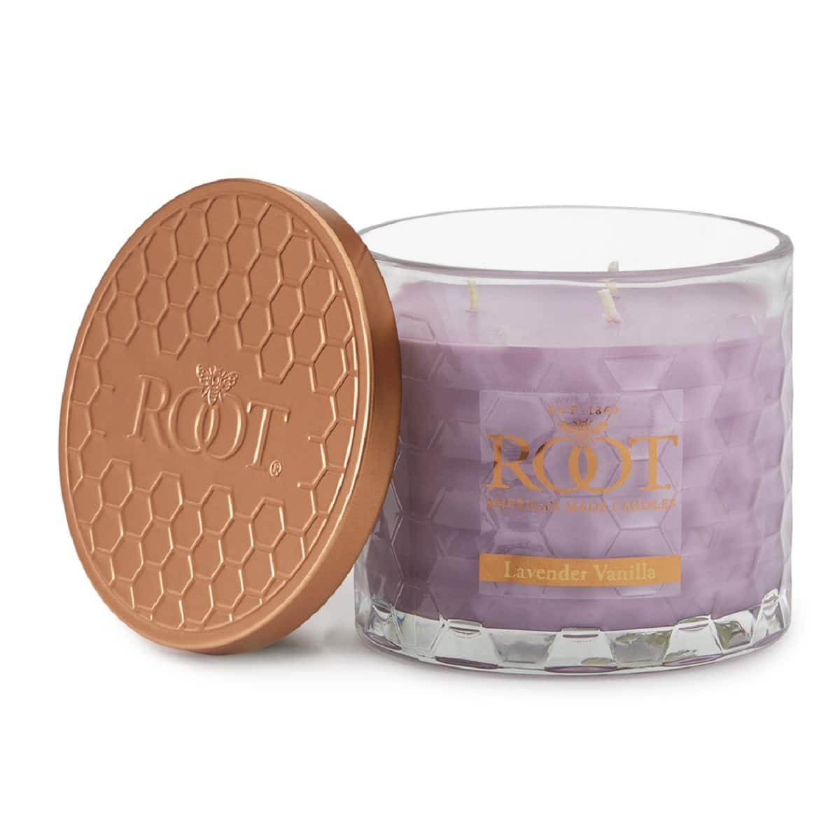 Root Candles Signature 3-Wick Honeycomb Beeswax Blend Jar Candle