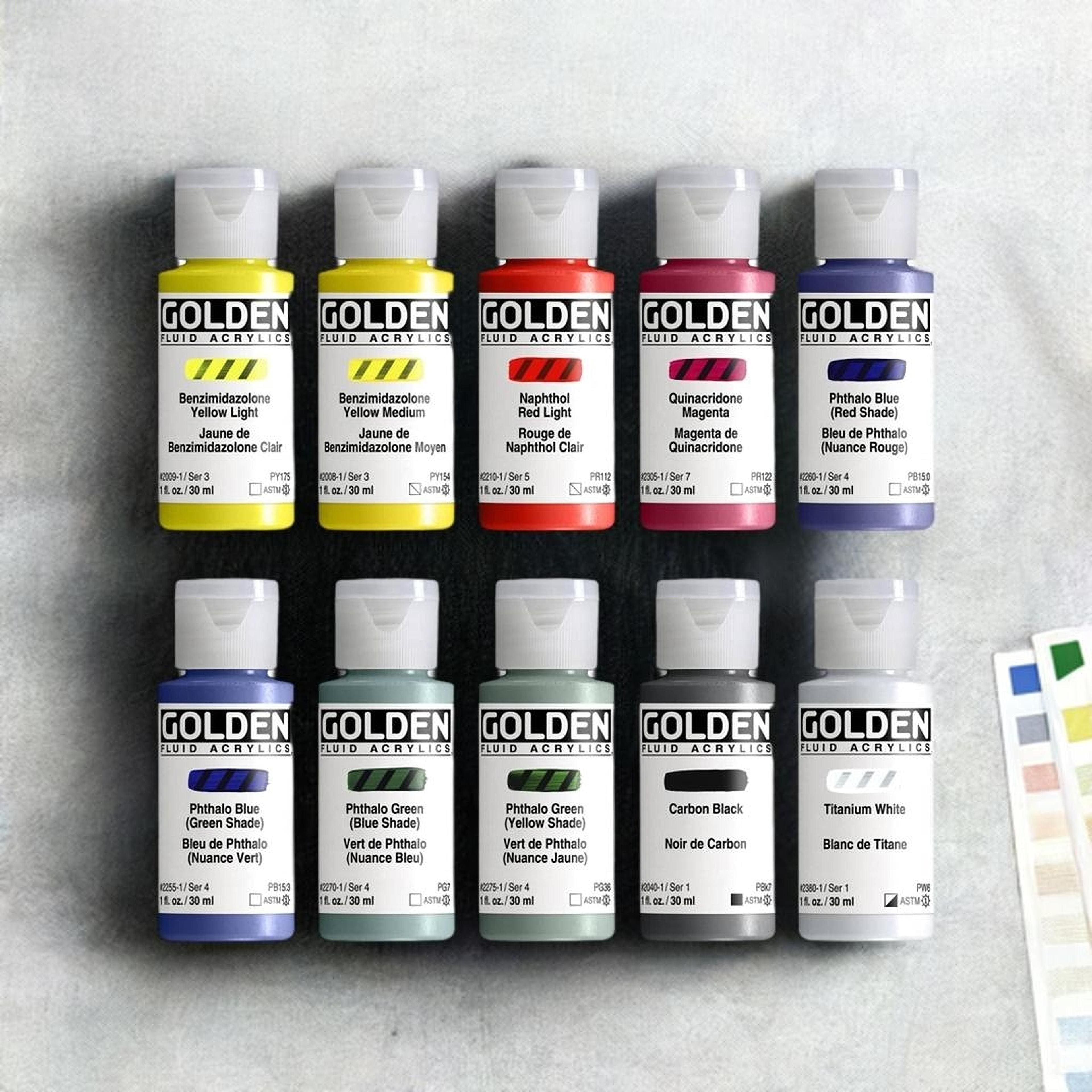 Golden&#xAE; Fluid Acrylics&#x2122; 10 Color Mixing Set