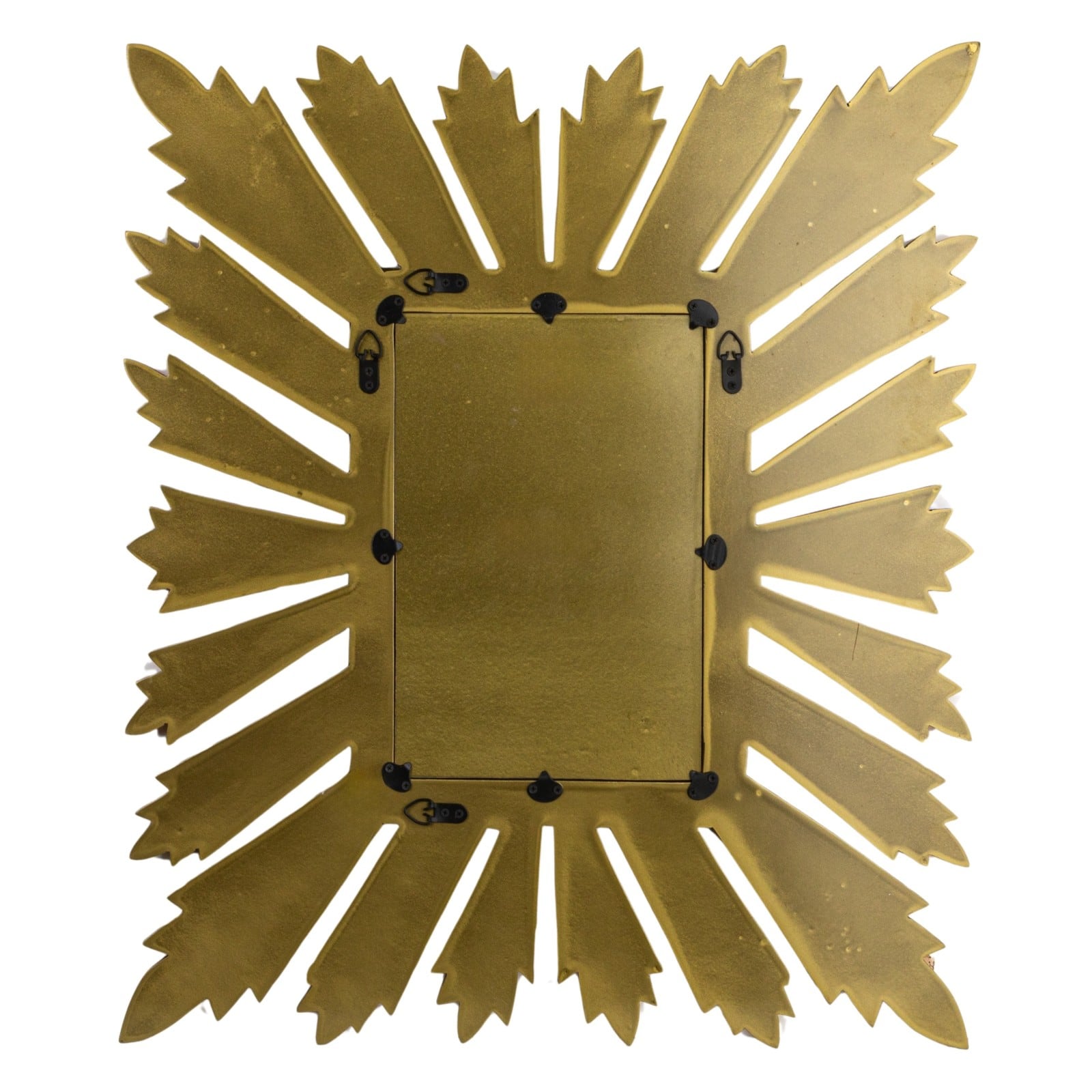 Hello Honey&#xAE; 35.25&#x22; Gold Sunburst Rectangular Wall Mirror