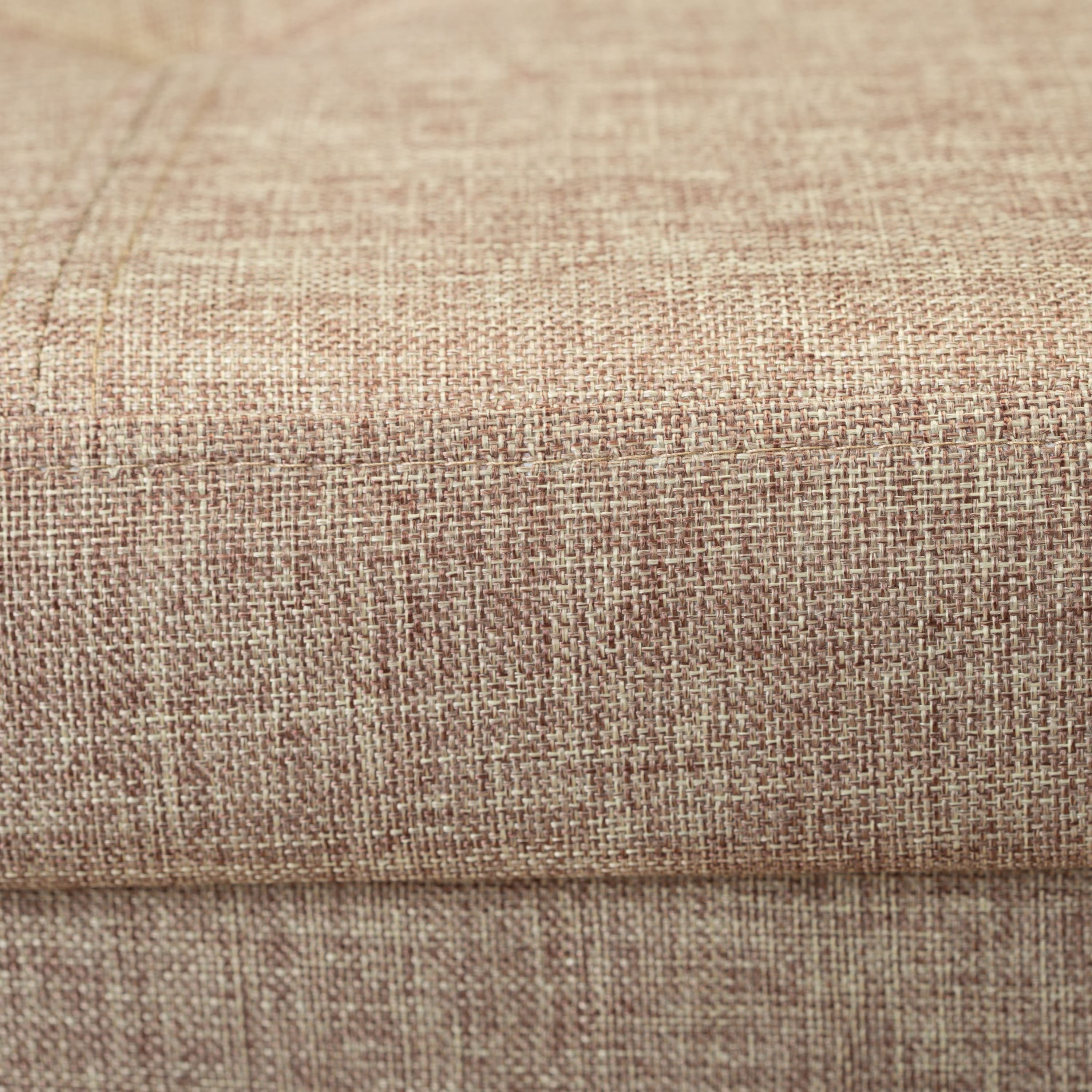 Simplify 30" Faux Linen Double Folding Storage Ottoman