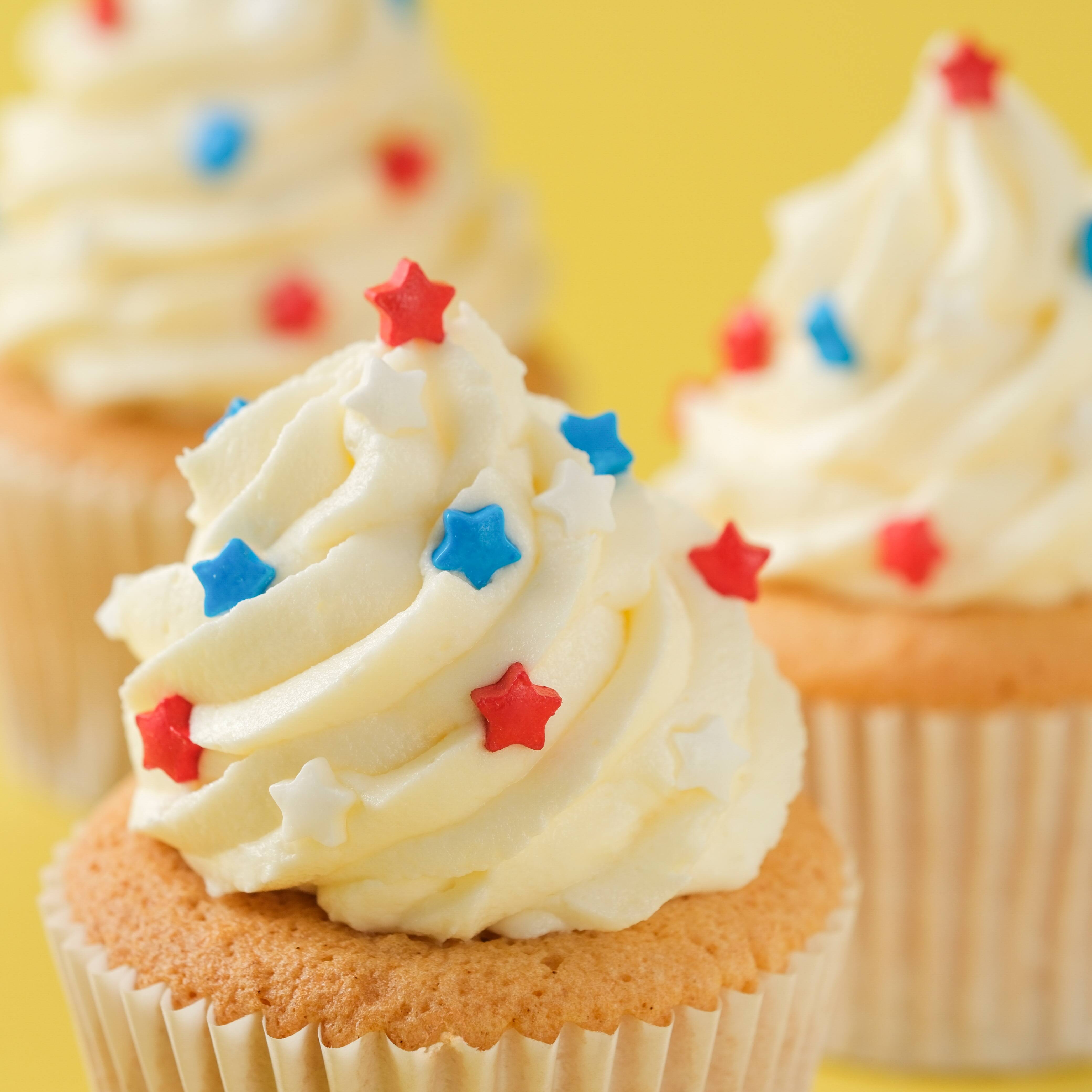 PME Cake Sweet Street&#xAE; Red, White &#x26; Blue Stars Sprinkles