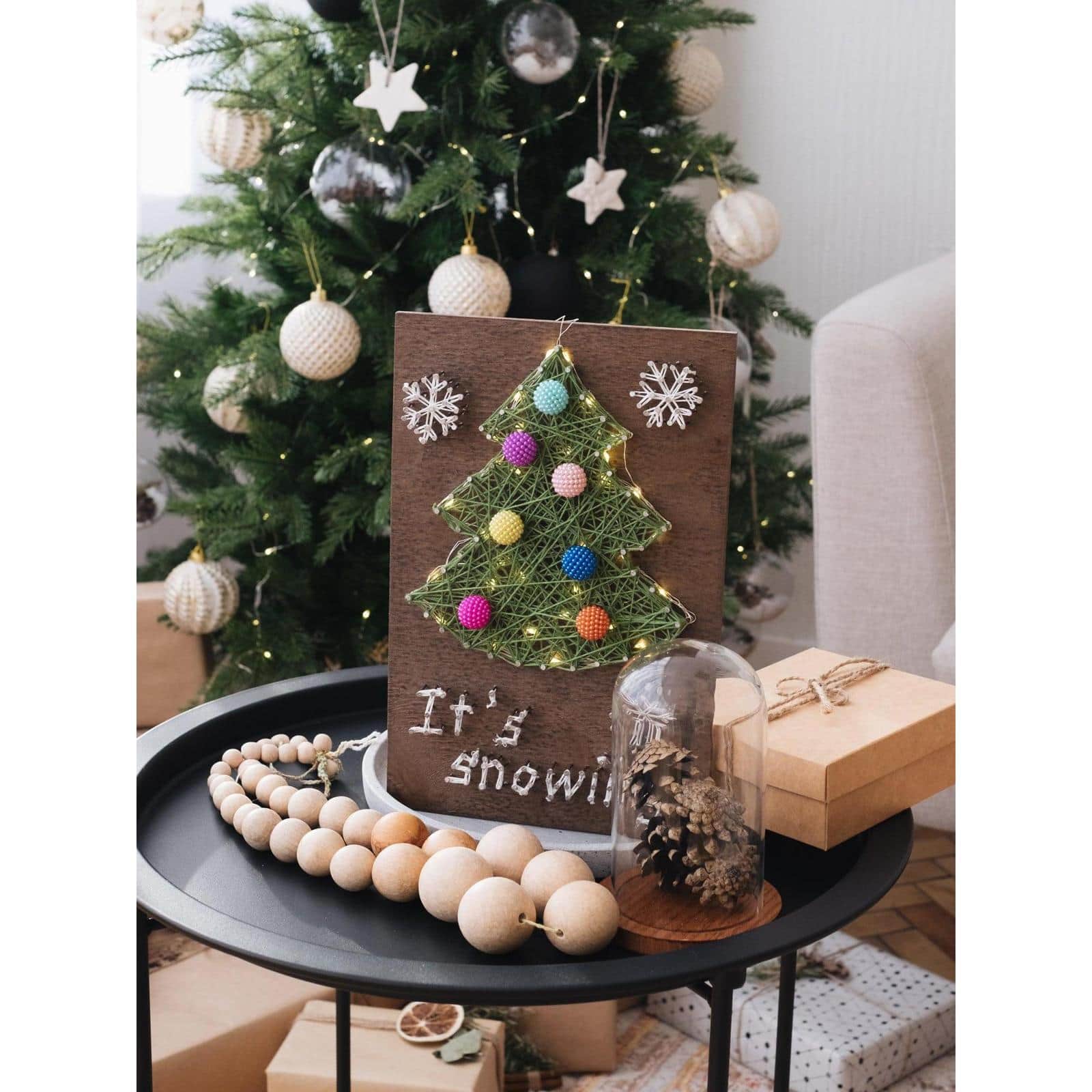 Abris Art Christmas Tree String Art Creative Kit