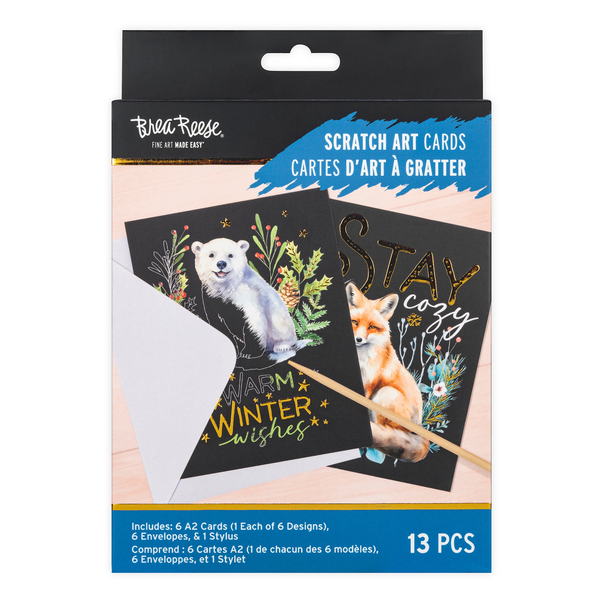 Brea Reese&#x2122; Winter Woodland Scratch Art Card Kit