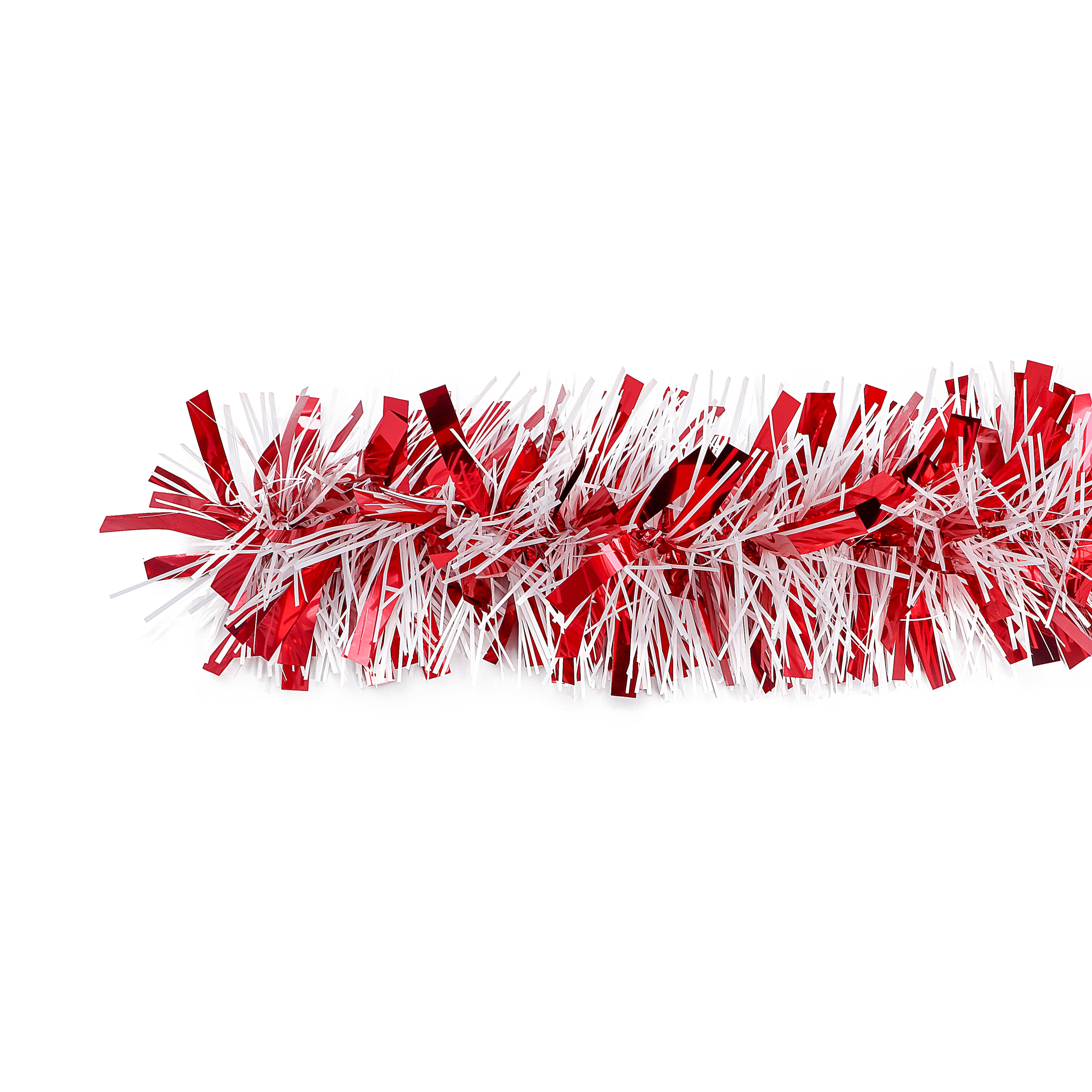 6ft. Red &#x26; White Tinsel Garland by Ashland&#xAE;