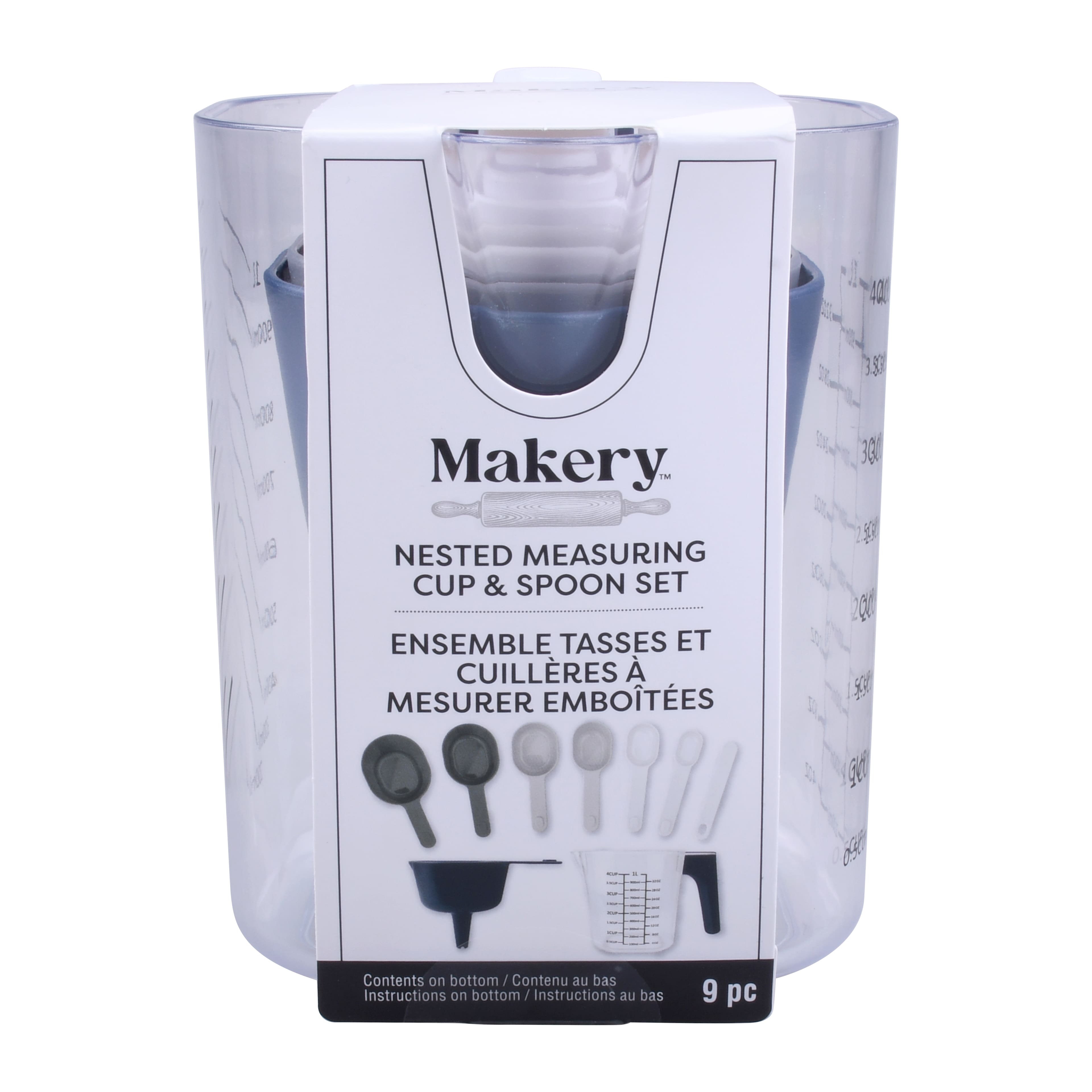 Nested Measuring Cup &#x26; Spoon Set by Makery&#x2122;