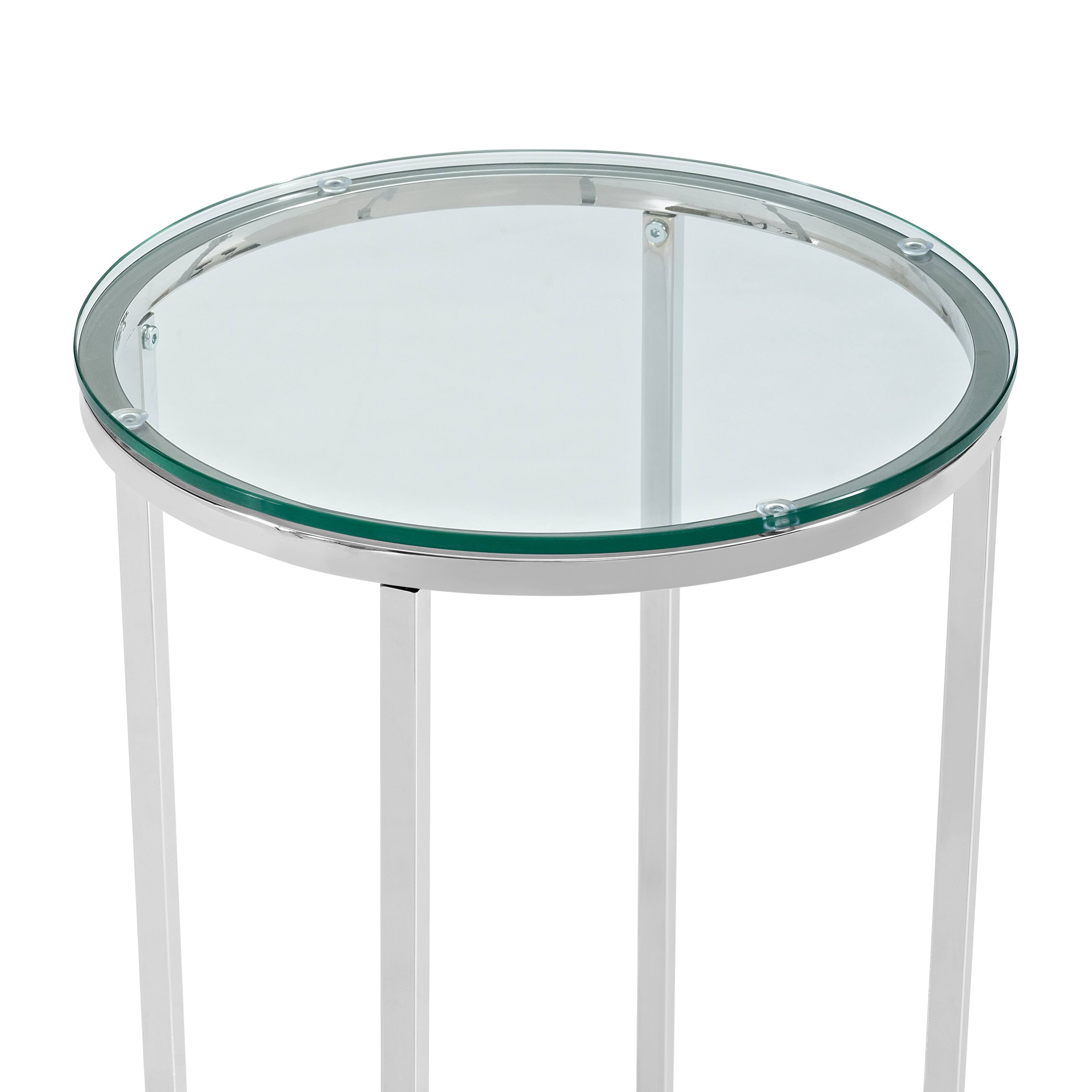 Walker Edison 16&#x22; Glam Round Side Table