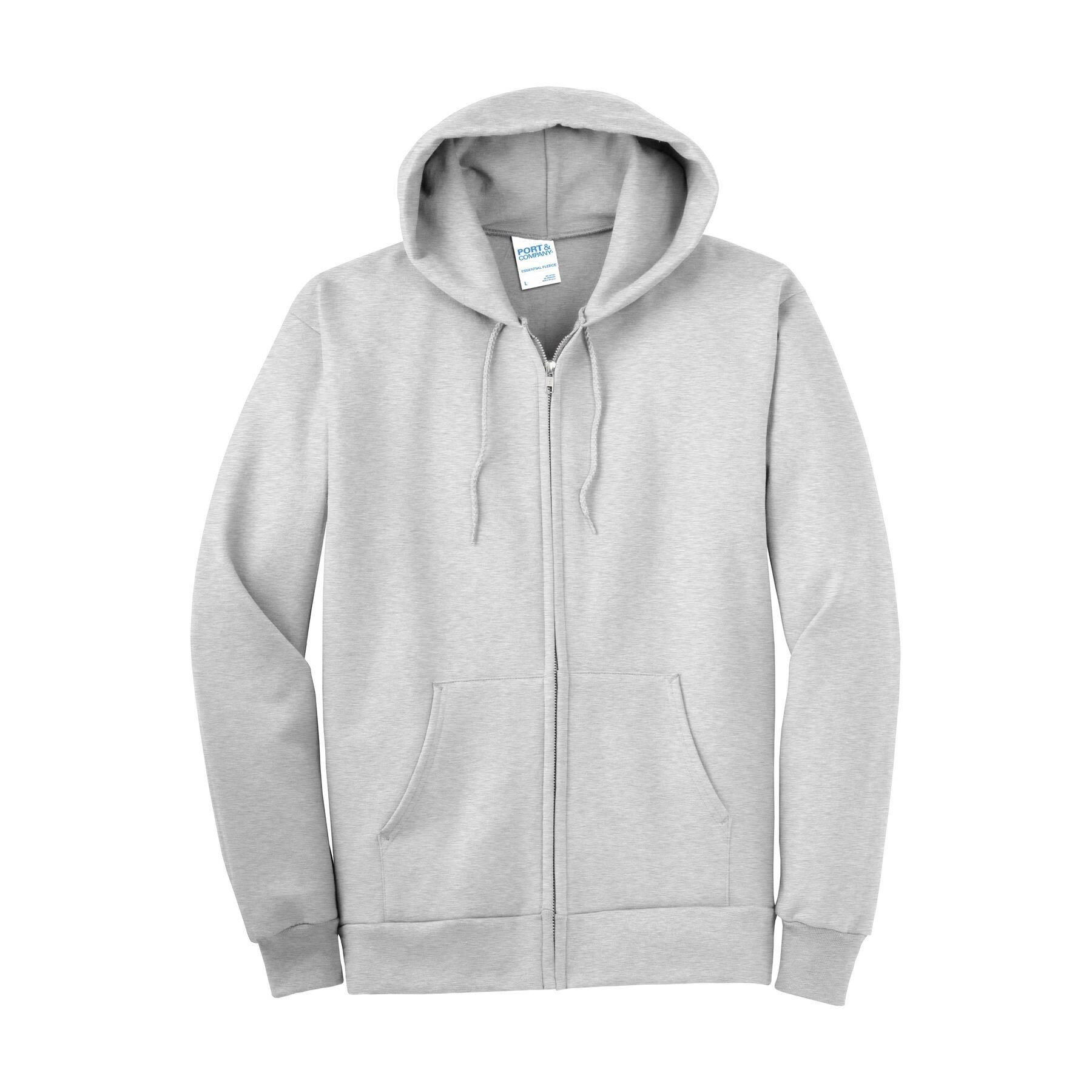 Port & Company® Tall Essential Fleece Full-Zip Hooded Sweatshirt