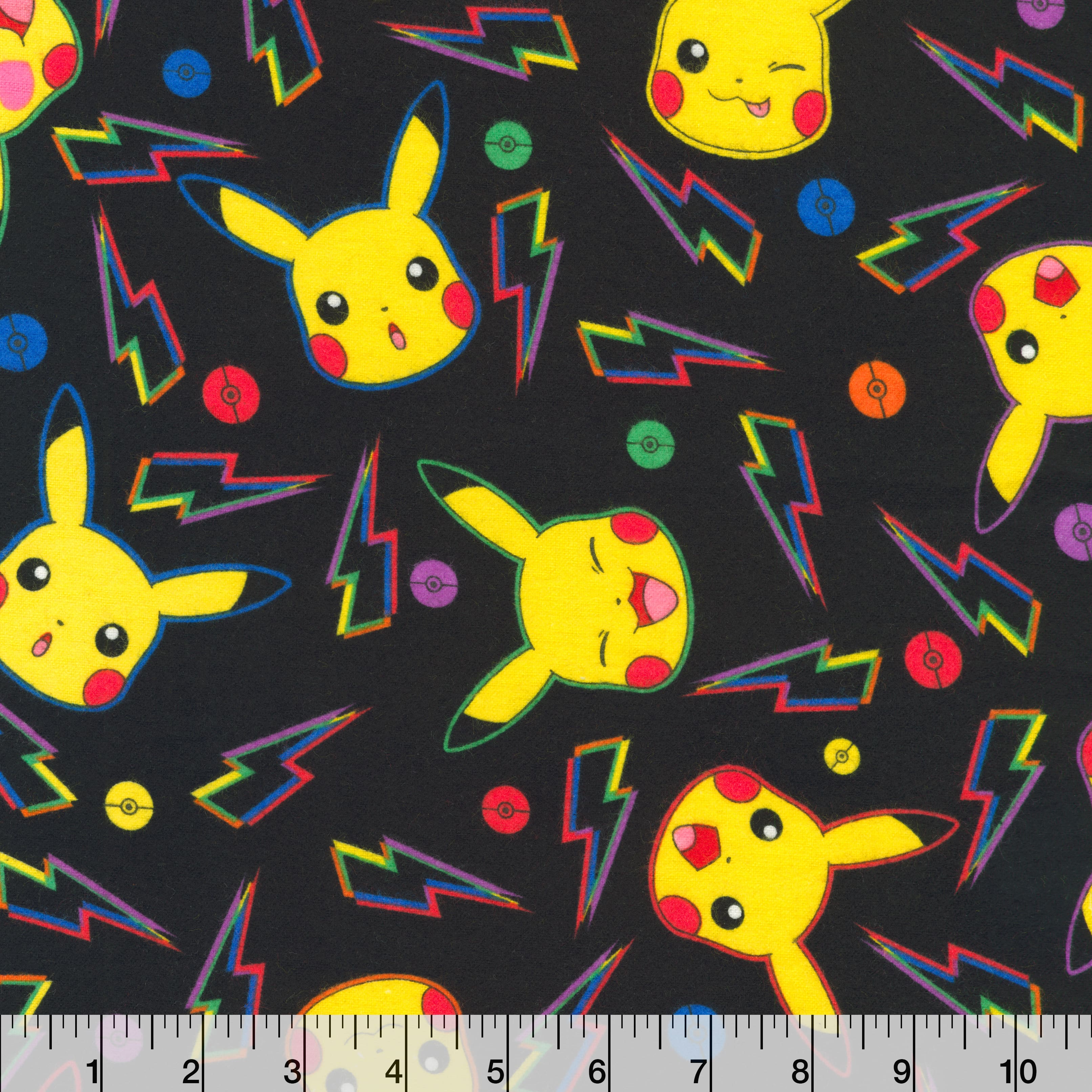 Pok&#xE9;mon&#x2122; Rainbow Pikachu Toss Cotton Fabric