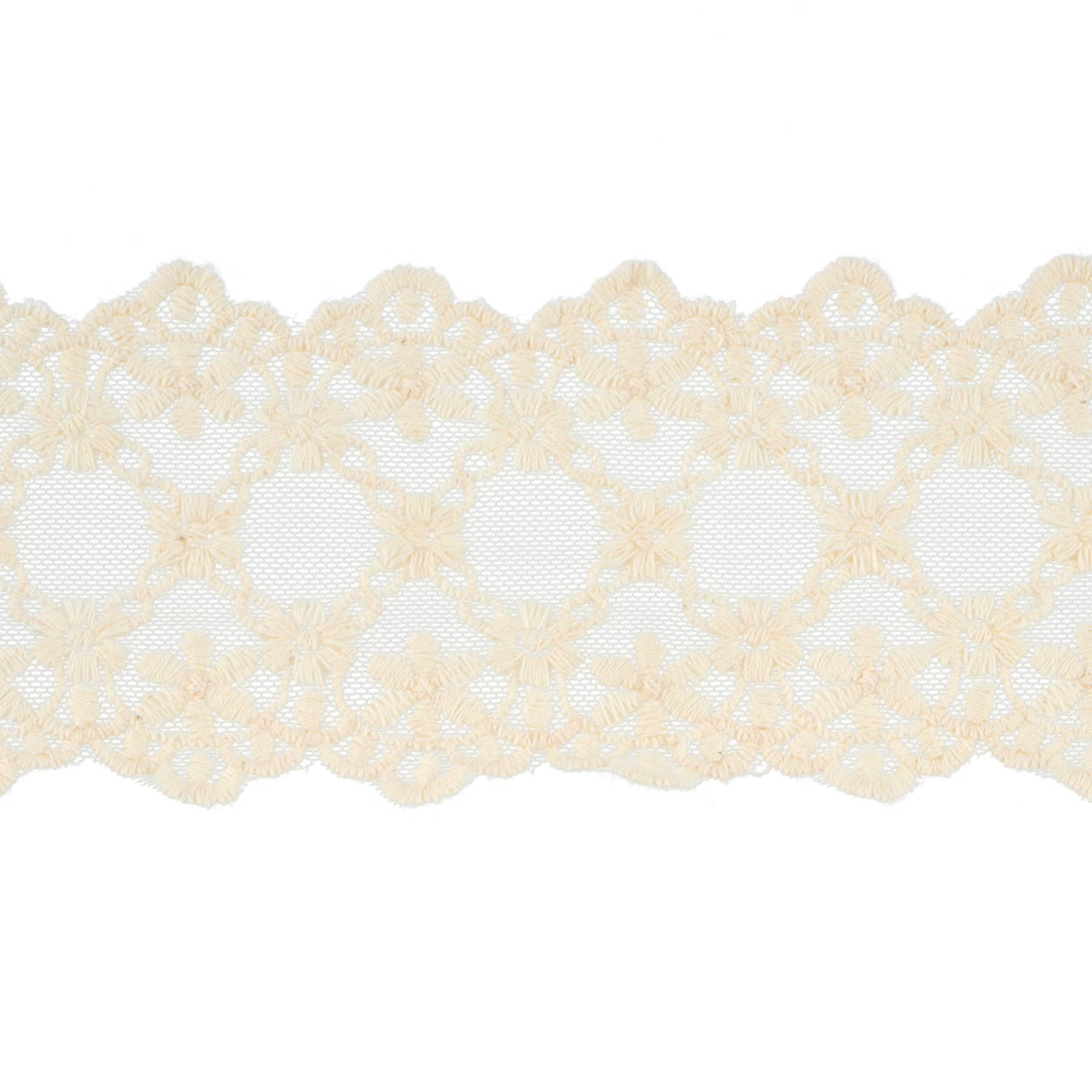 3&#x22; Ivory Embroidered Lace Trim by Celebrate It&#xAE;