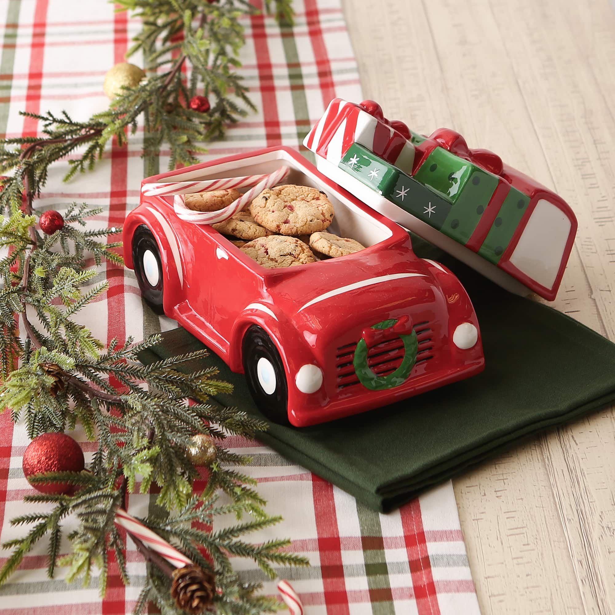 DII&#xAE; Christmas Truck Cookie Jar