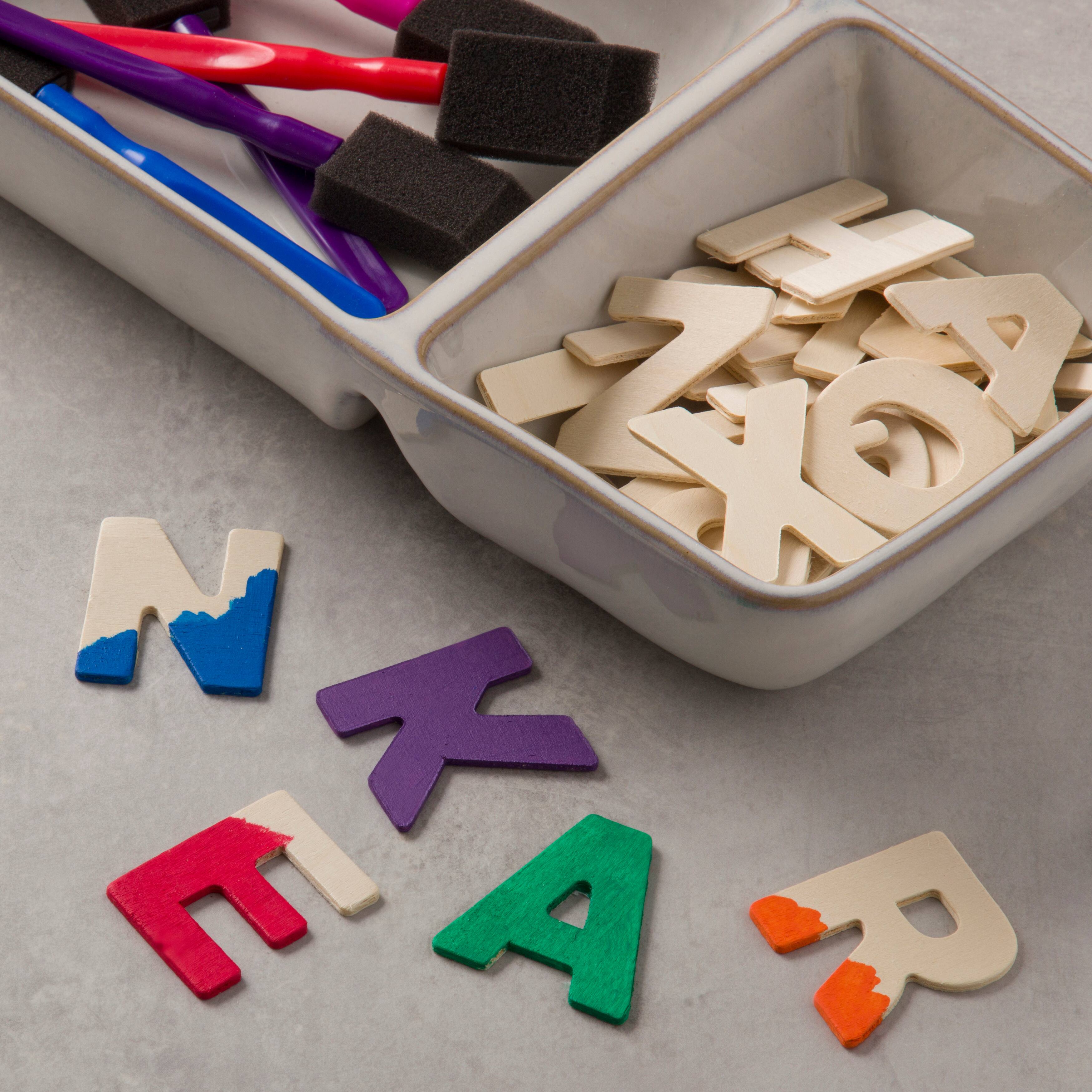 6 Packs: 36 ct. (216 total) Wood Letter Set by Make Market&#xAE;