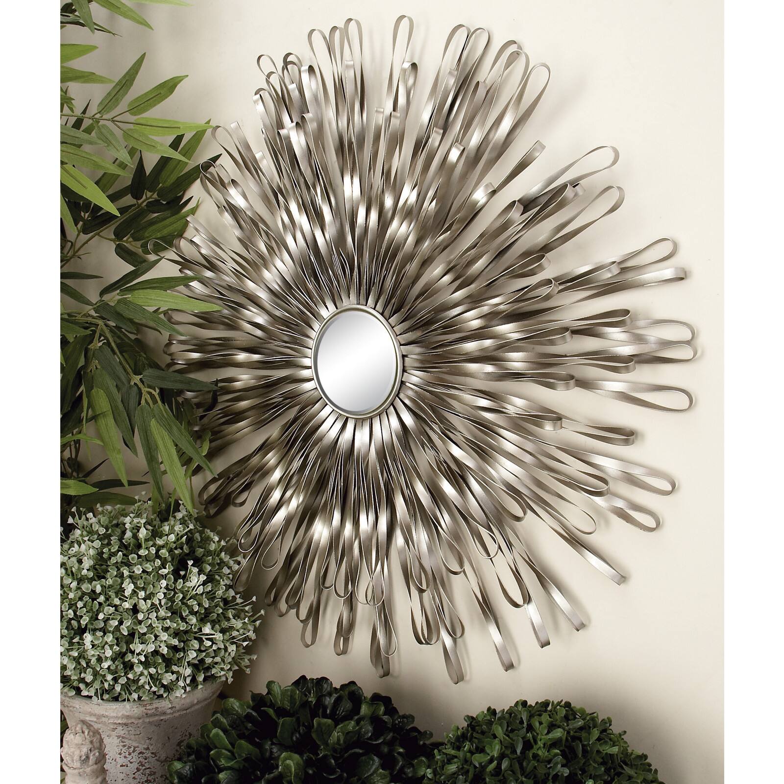 Silver Metal Modern Wall D&#xE9;cor Set, 18&#x22;, 22&#x22; &#x26; 27&#x22;
