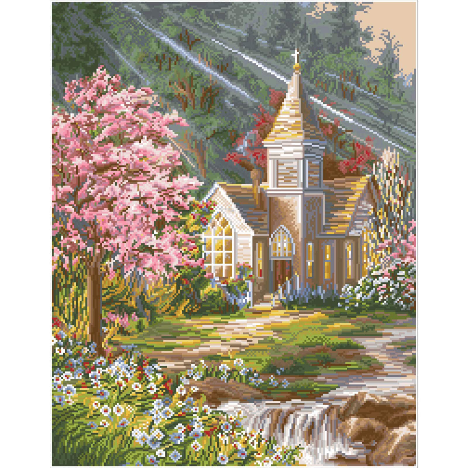 Diamond Dotz® Advanced Be Still Spring Diamond Painting Kit