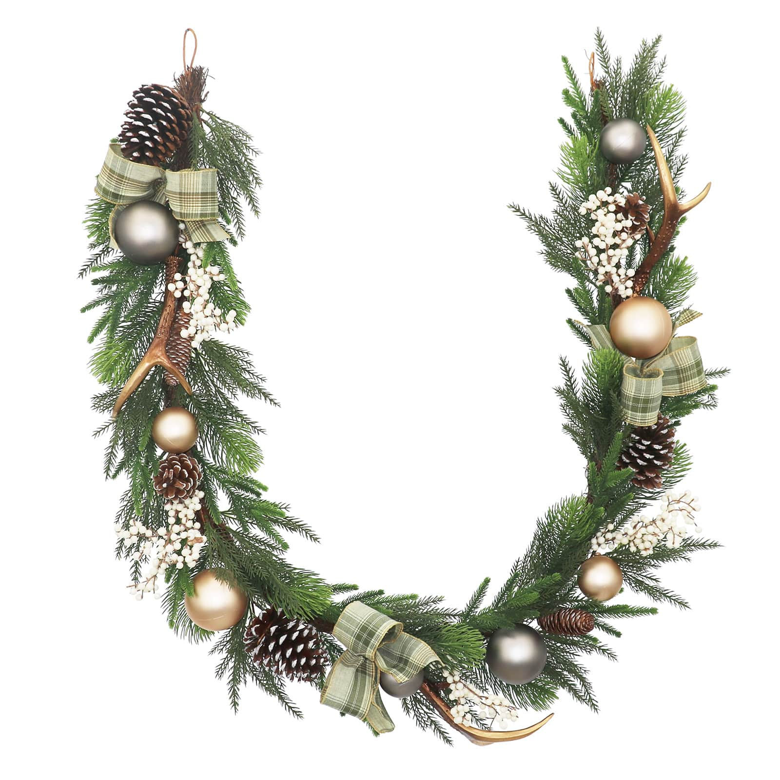 6ft. Pinecone, Berry &#x26; Antler Garland by Ashland&#xAE;