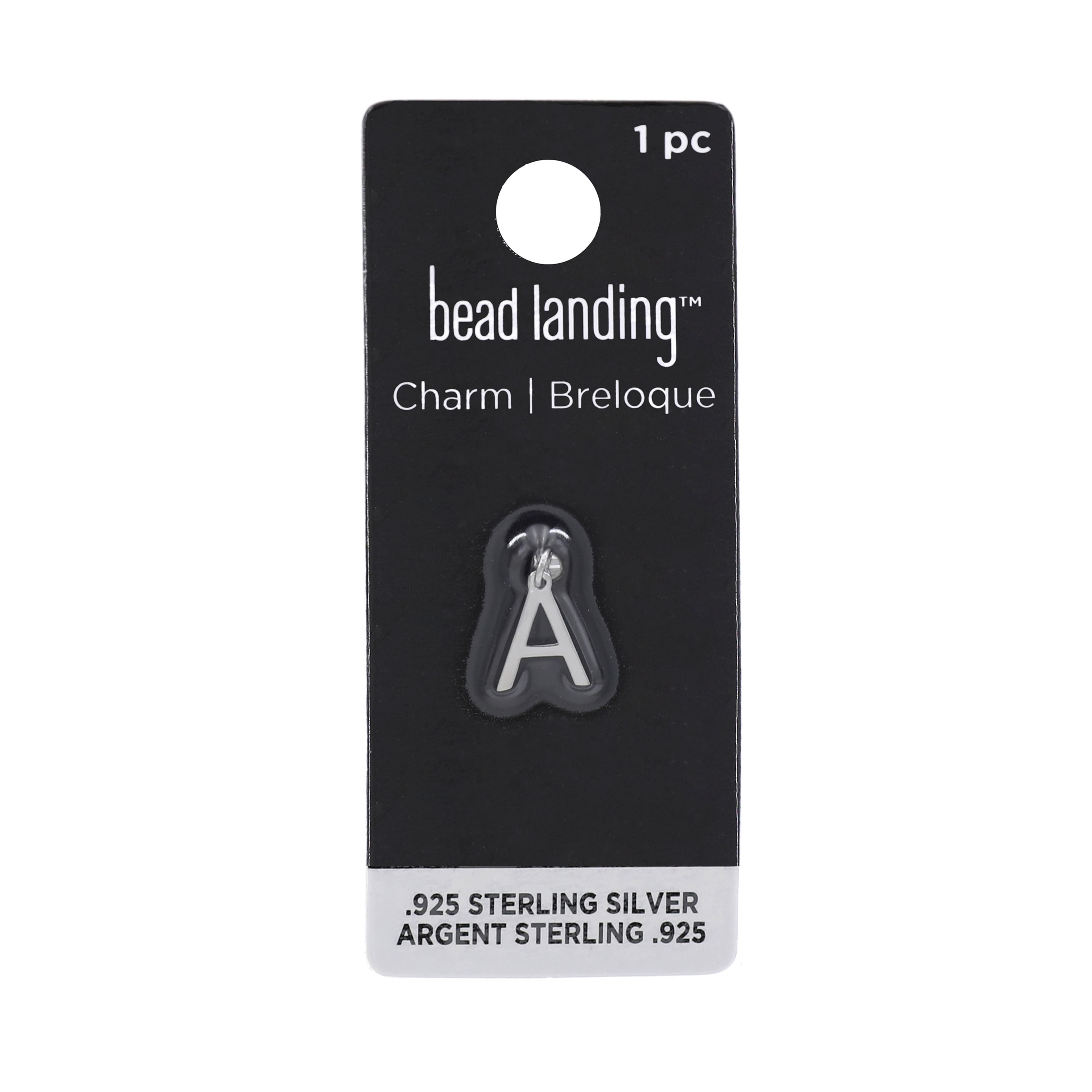 12 Pack: Sterling Silver Alphabet Charm by Bead Landing™