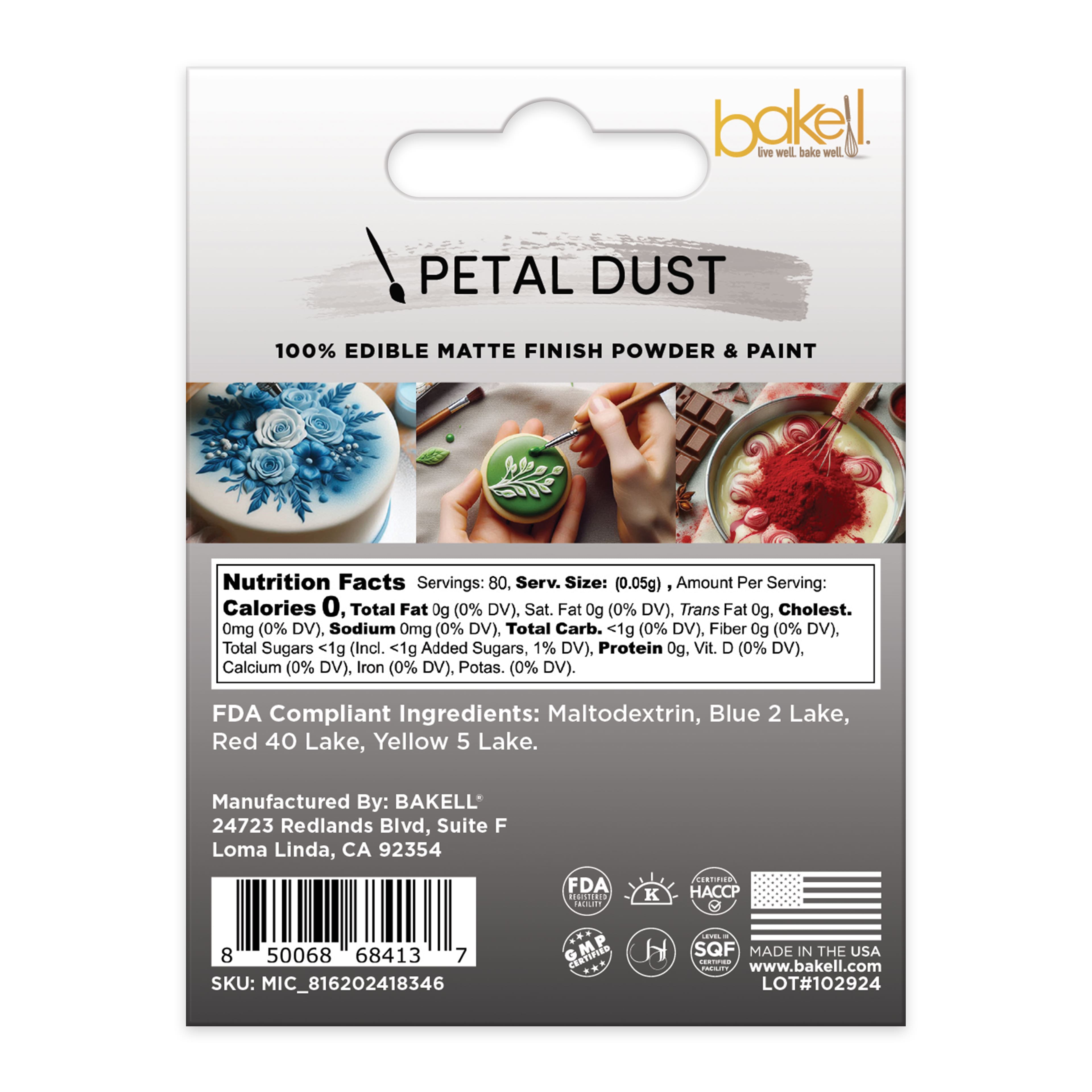 Bakell&#xAE; Petal Dust Edible Matte Finish Powder