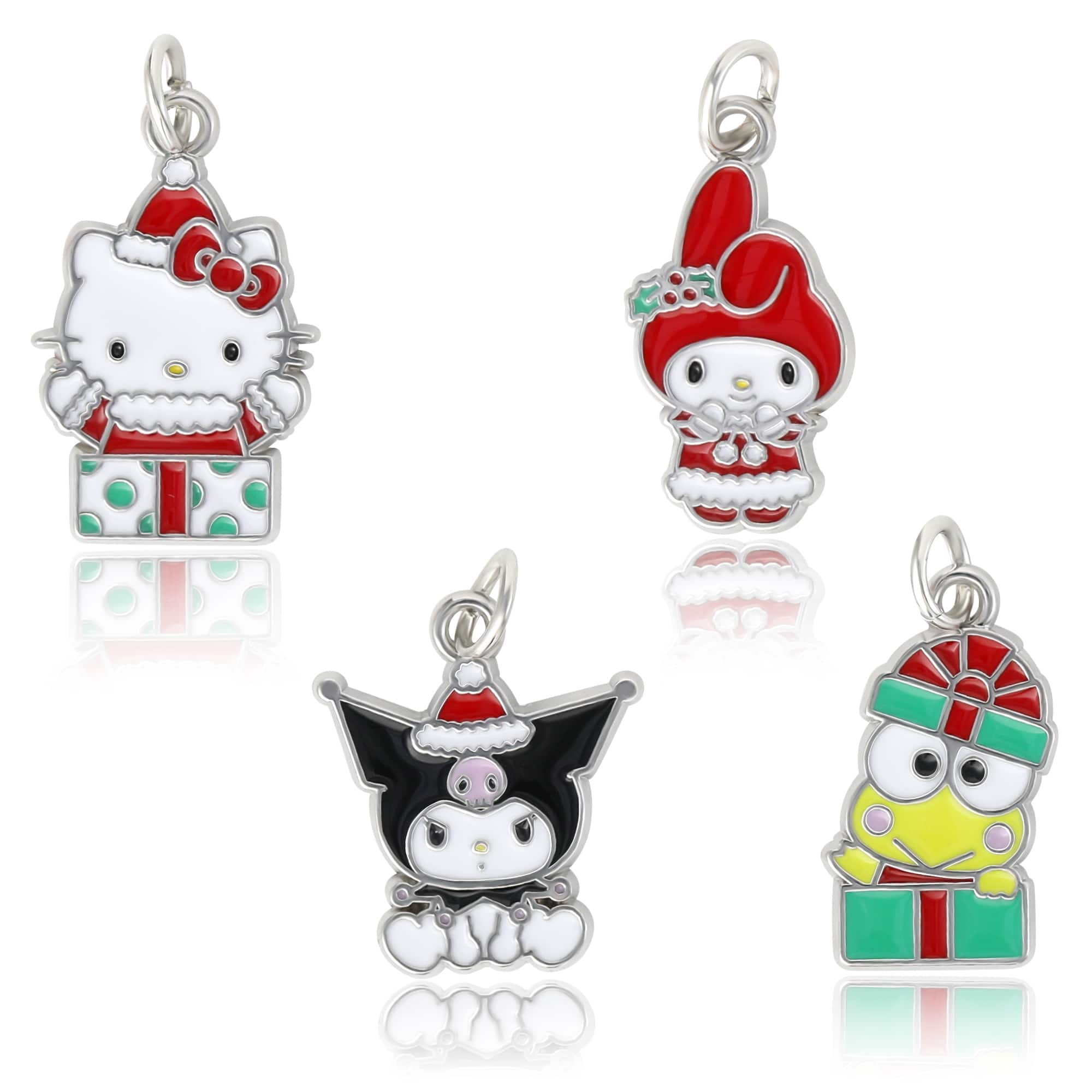Hello Kitty & Friends® 4-Piece Chirstmas Enamel Charm Set